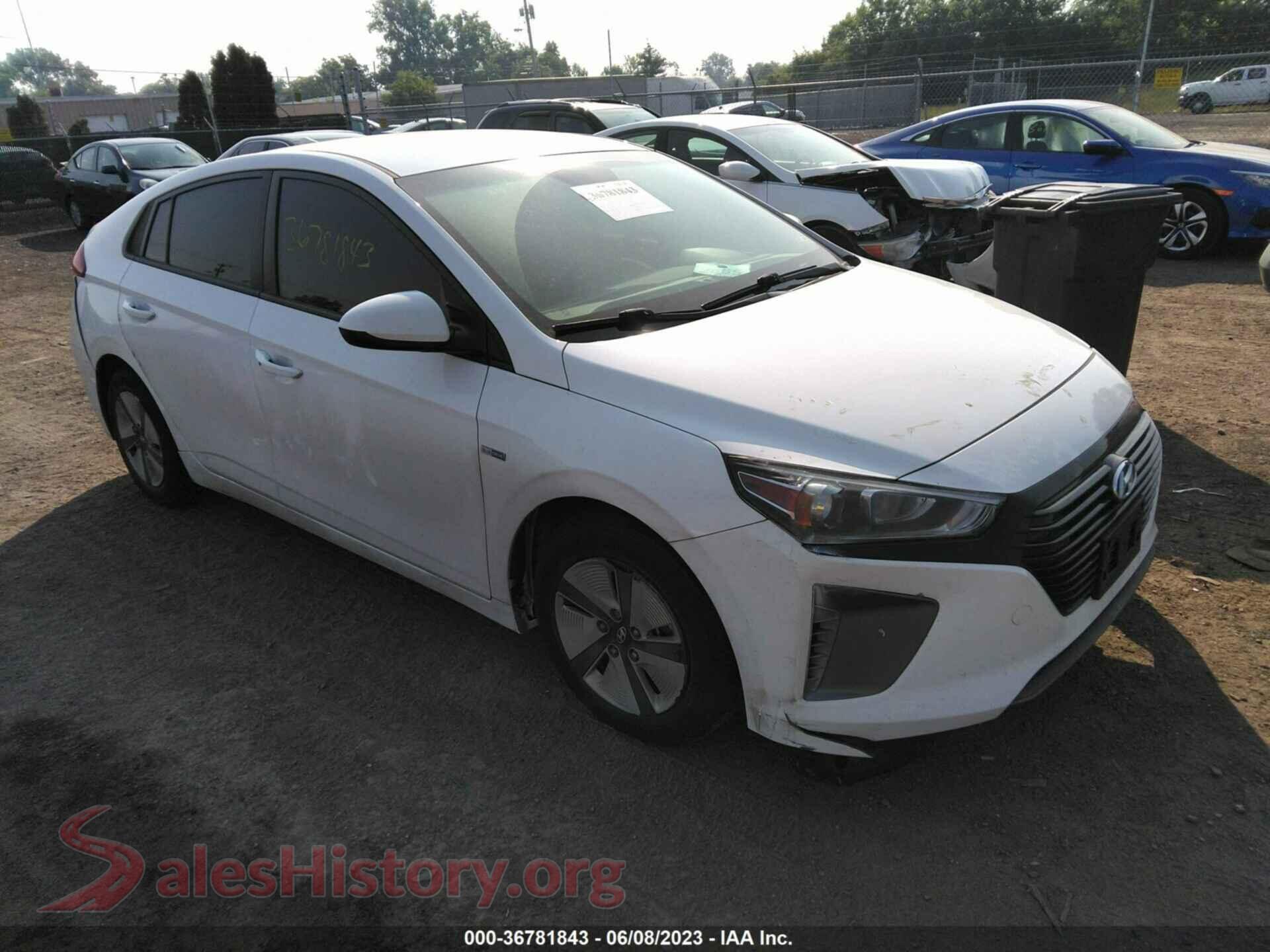 2017 HYUNDAI IONIQ HYBRID — VIN KMHC65LC6HU030988