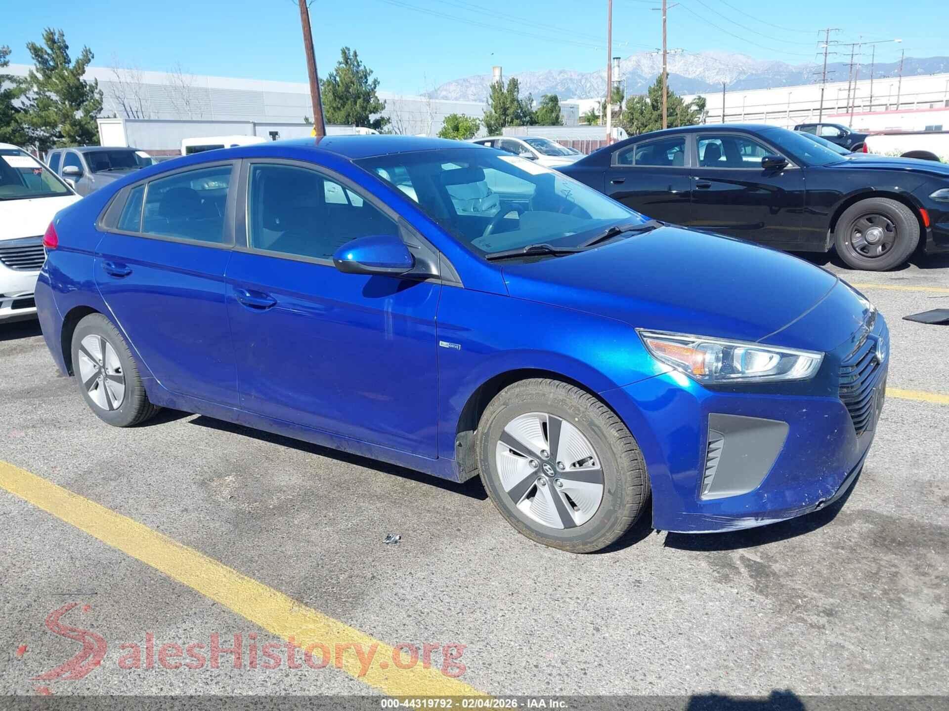 2019 HYUNDAI IONIQ HYBRID — VIN KMHC65LC8KU180365