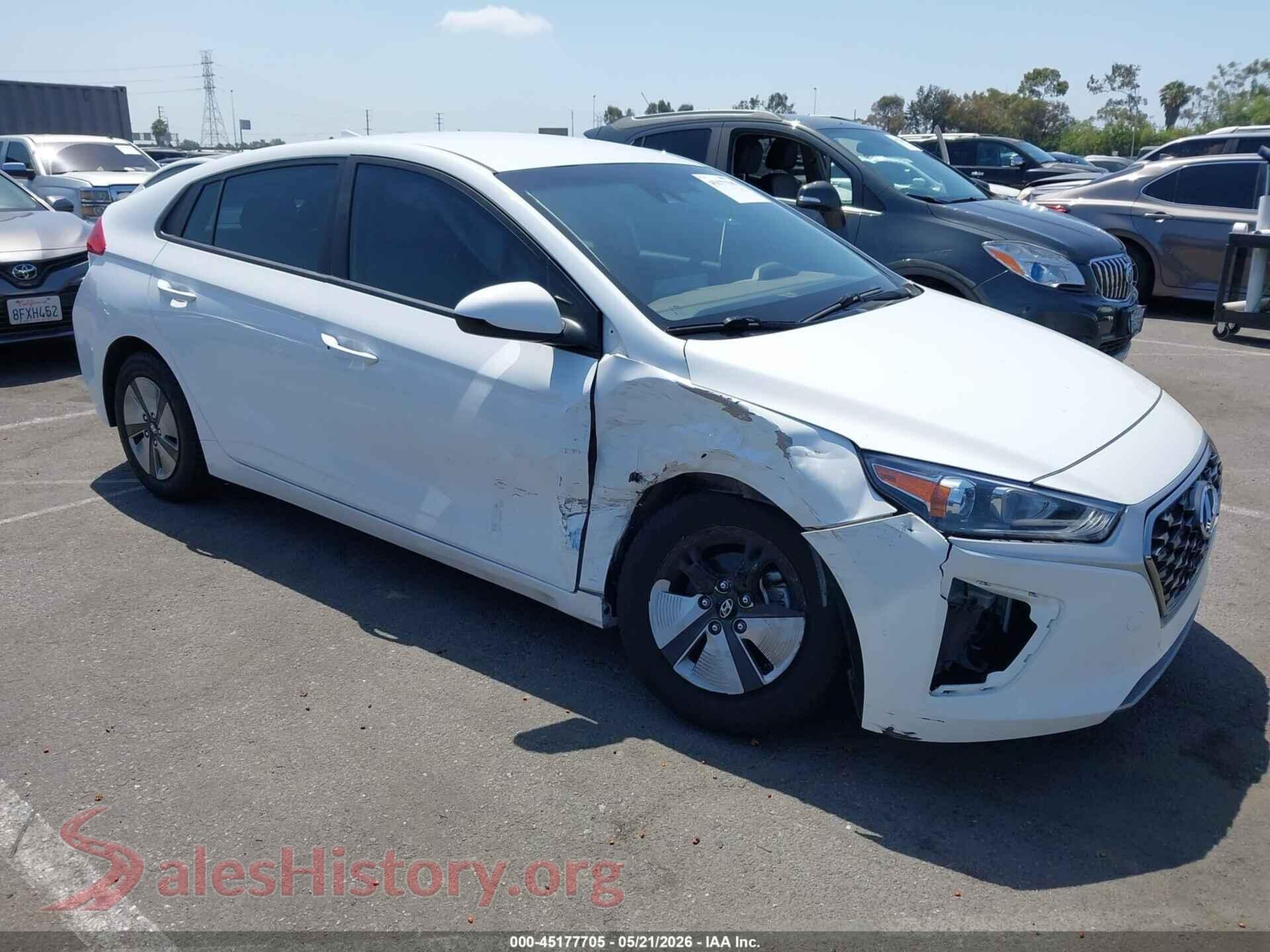 2021 HYUNDAI IONIQ HYBRID — VIN KMHC65LC8MU252846