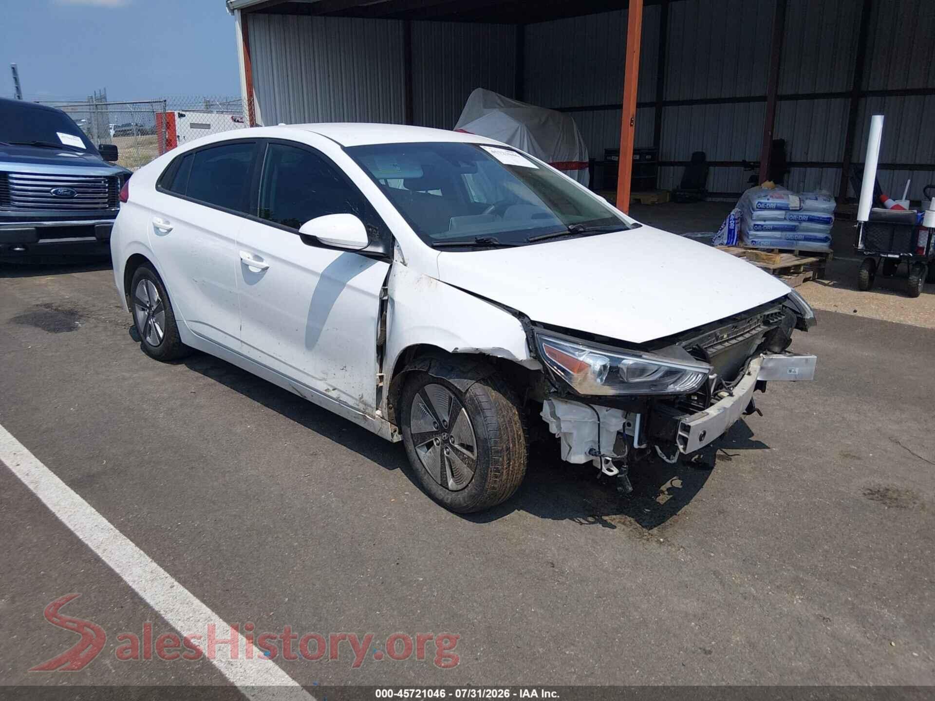 2022 HYUNDAI IONIQ HYBRID — VIN KMHC65LCXNU275482
