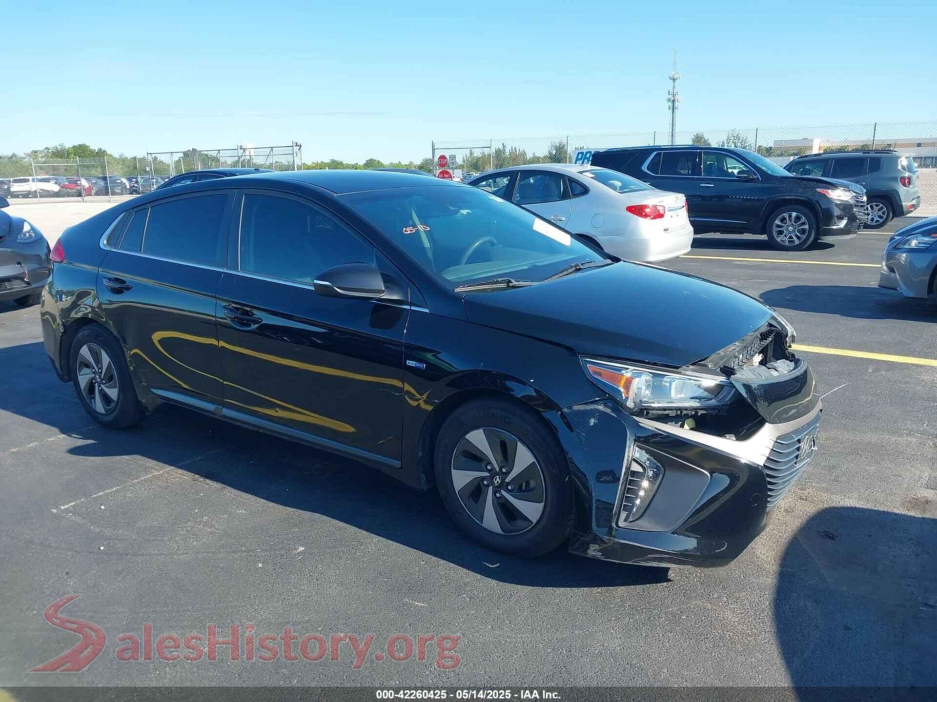 2019 HYUNDAI IONIQ HYBRID — VIN KMHC75LC3KU105621
