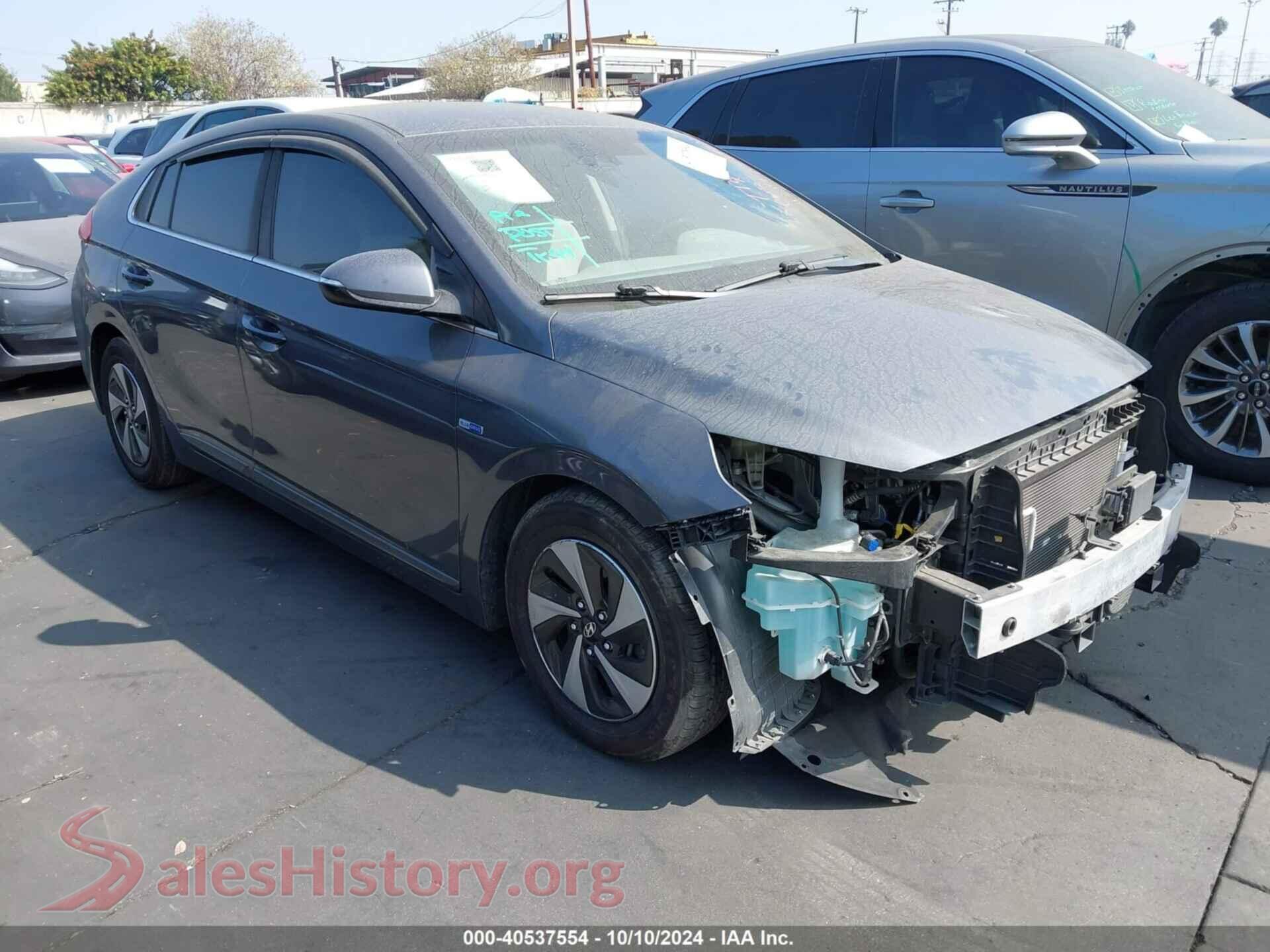 2019 HYUNDAI IONIQ HYBRID — VIN KMHC75LC7KU159455