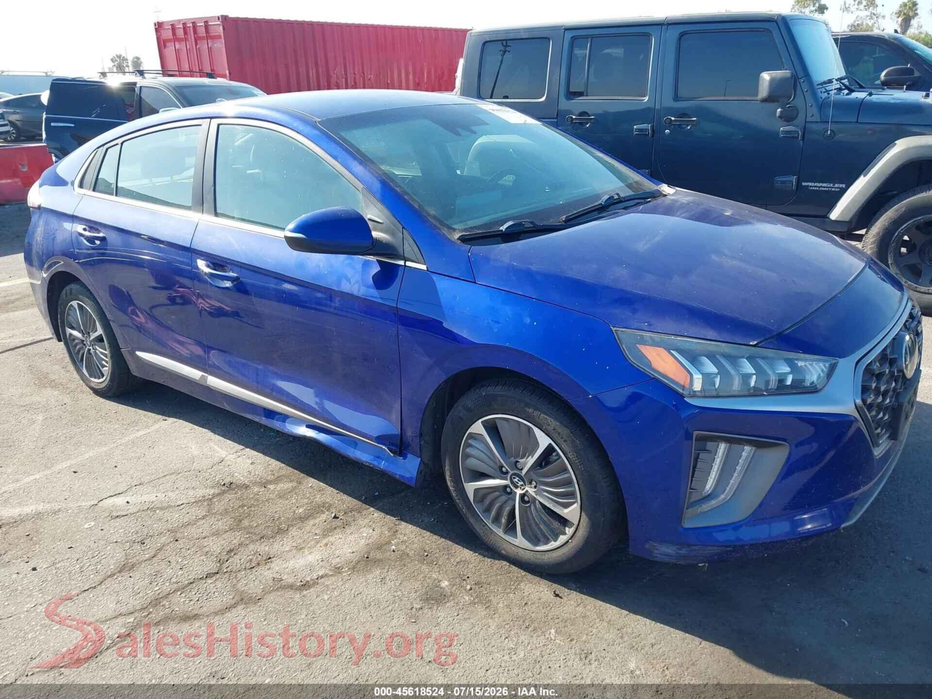 2022 HYUNDAI IONIQ PLUG-IN HYBRID — VIN KMHC75LD3NU265298