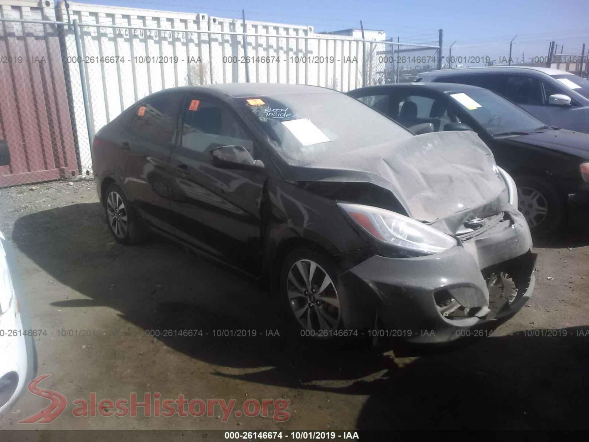 2015 HYUNDAI ACCENT — VIN KMHCU4AEXFU822451