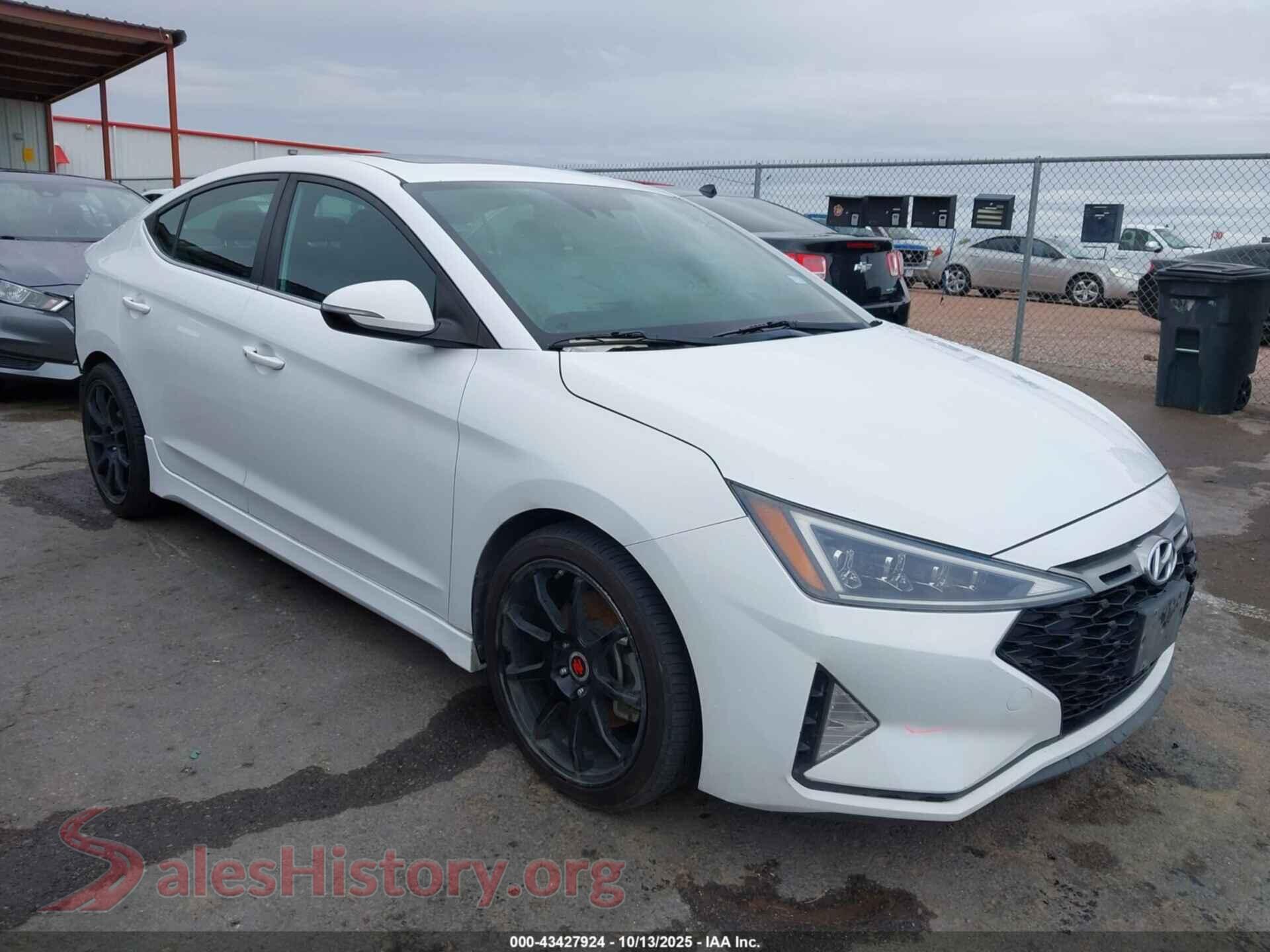 2020 HYUNDAI ELANTRA — VIN KMHD04LB6LU040288