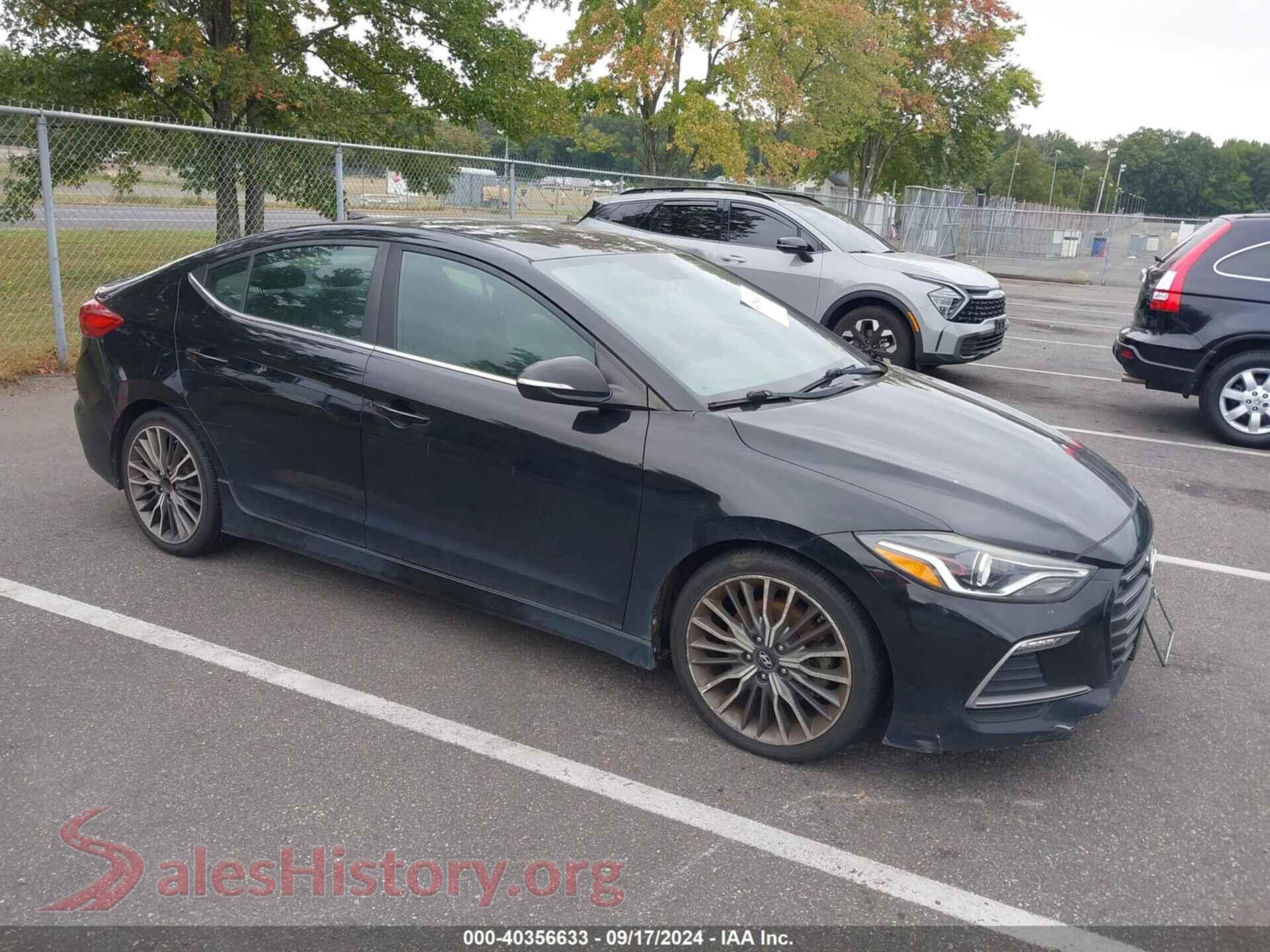 2018 HYUNDAI ELANTRA — VIN KMHD04LB7JU477763