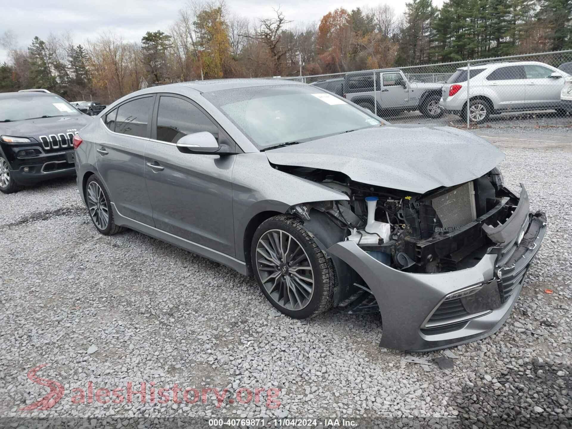 2018 HYUNDAI ELANTRA — VIN KMHD04LB9JU577900