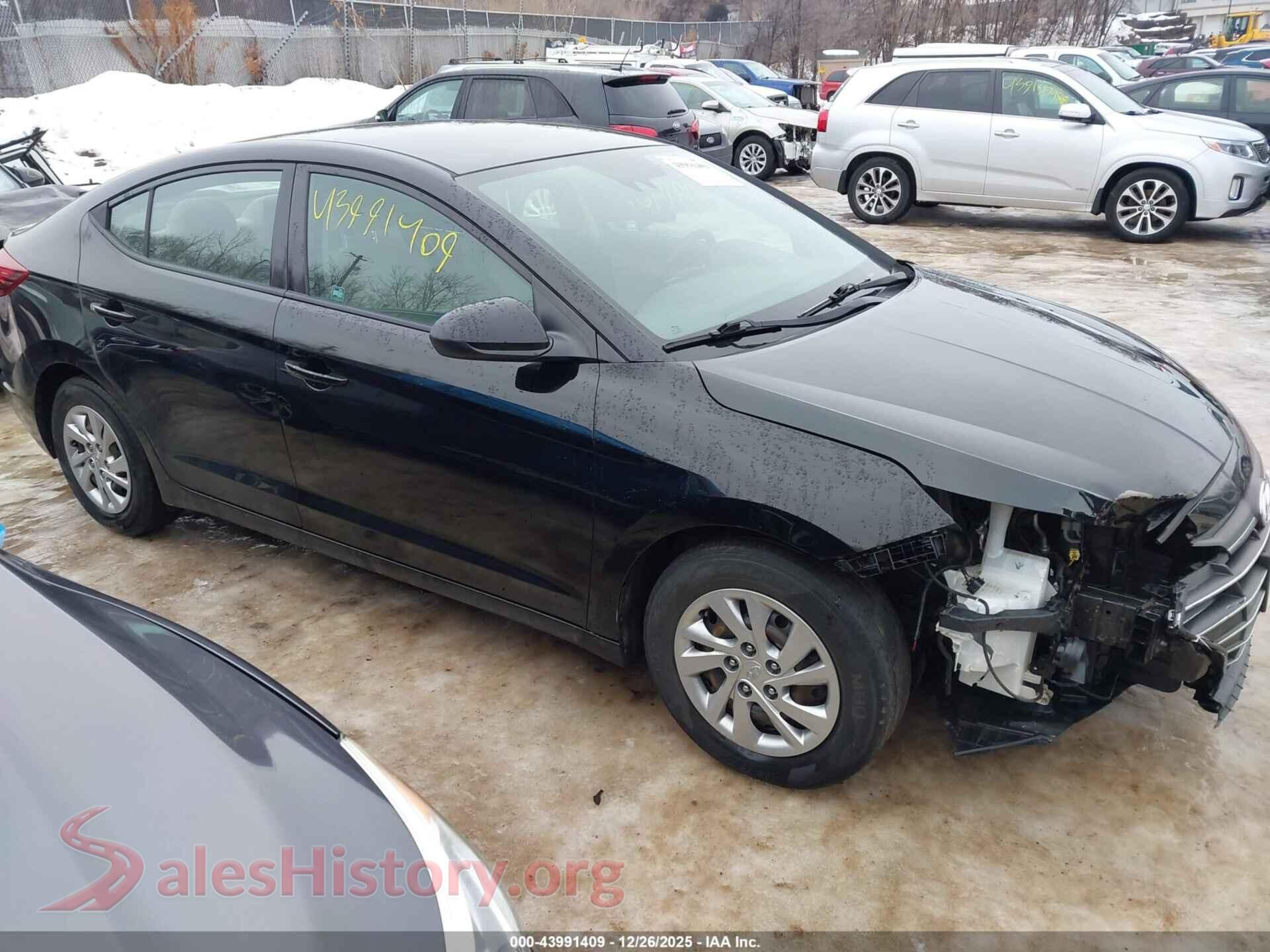 2020 HYUNDAI ELANTRA — VIN KMHD74LF3LU002824