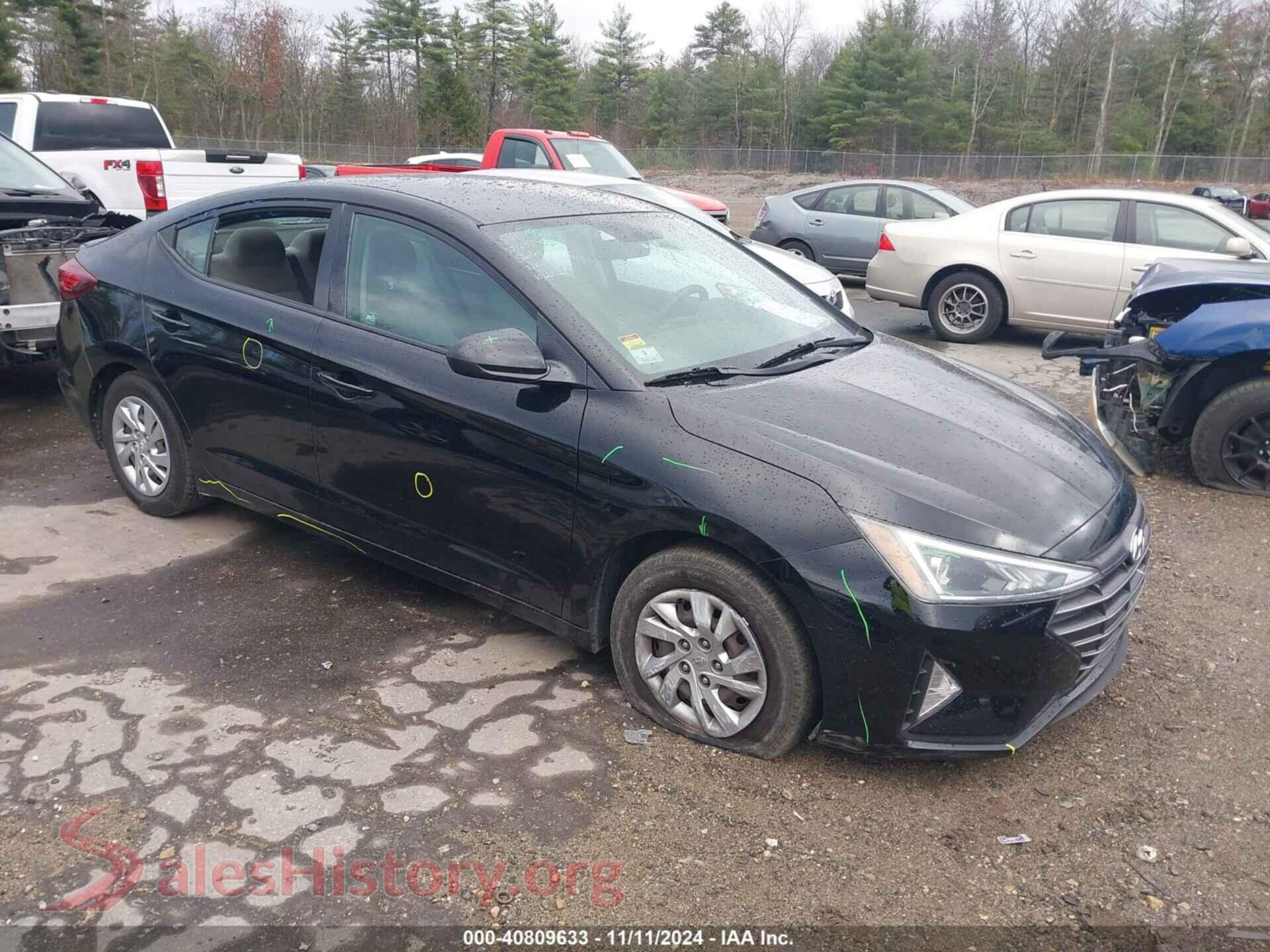 2019 HYUNDAI ELANTRA — VIN KMHD74LF5KU759061