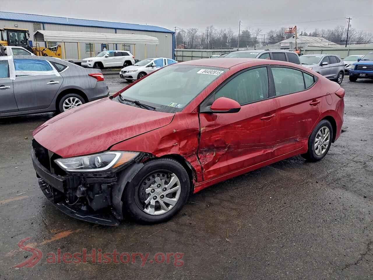 2017 HYUNDAI ELANTRA — VIN KMHD74LF6HU089447