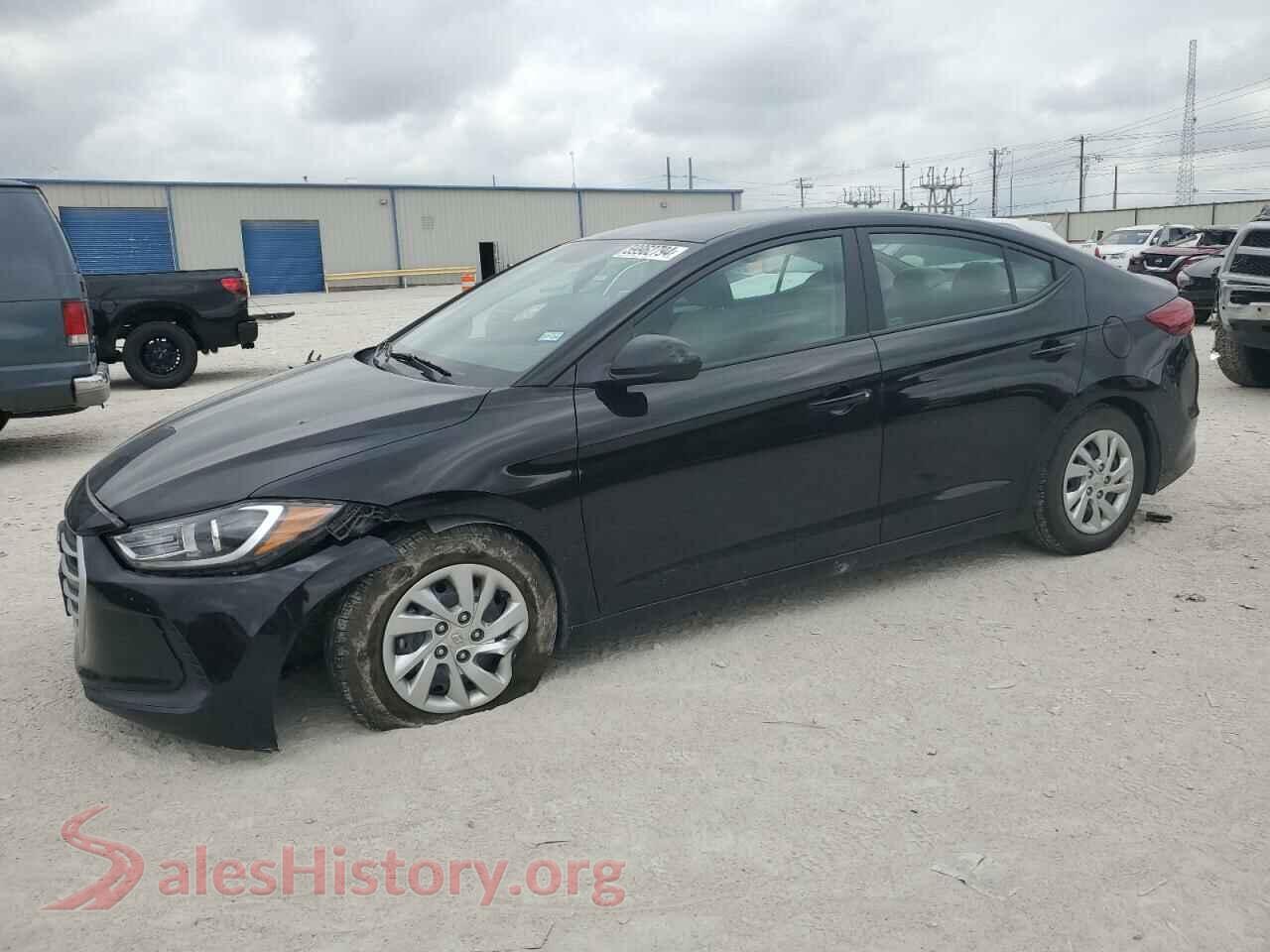 2017 HYUNDAI ELANTRA — VIN KMHD74LF8HU371024