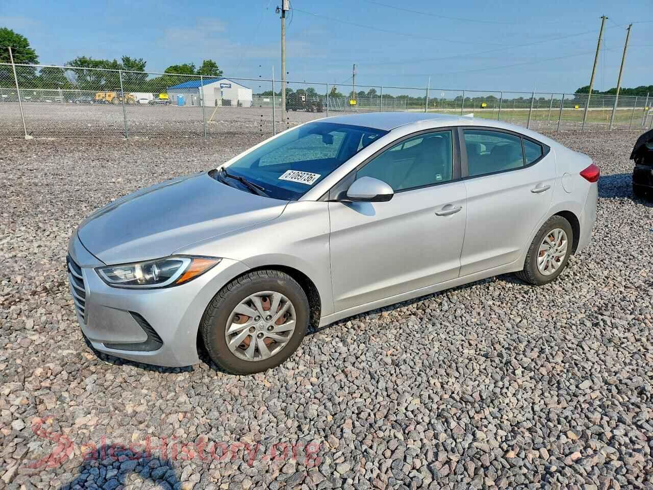 2017 HYUNDAI ELANTRA — VIN KMHD74LFXHU113930