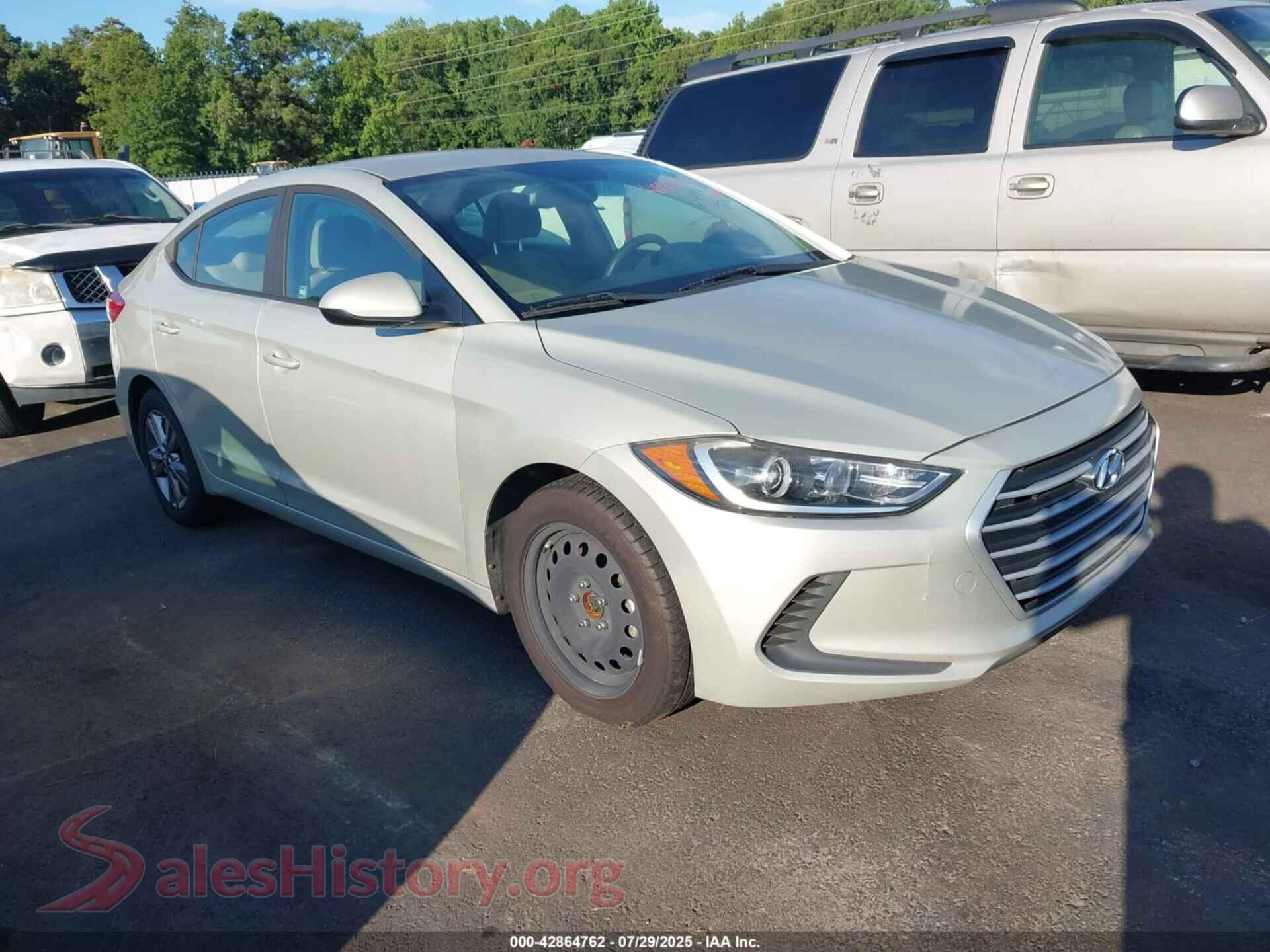 2017 HYUNDAI ELANTRA — VIN KMHD84LF1HU102764