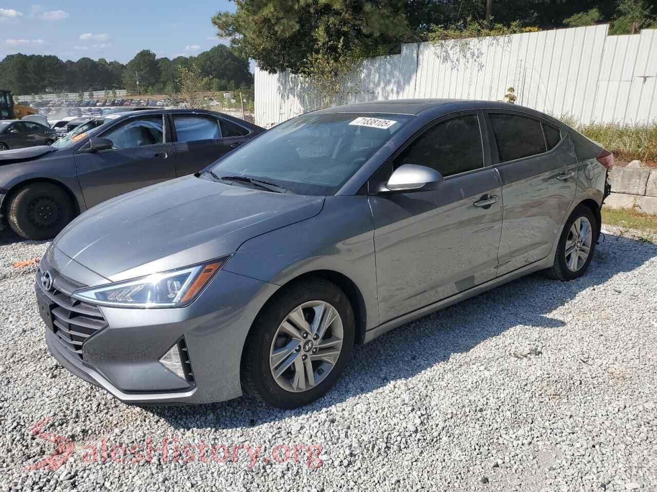 2019 HYUNDAI ELANTRA — VIN KMHD84LF1KU761239