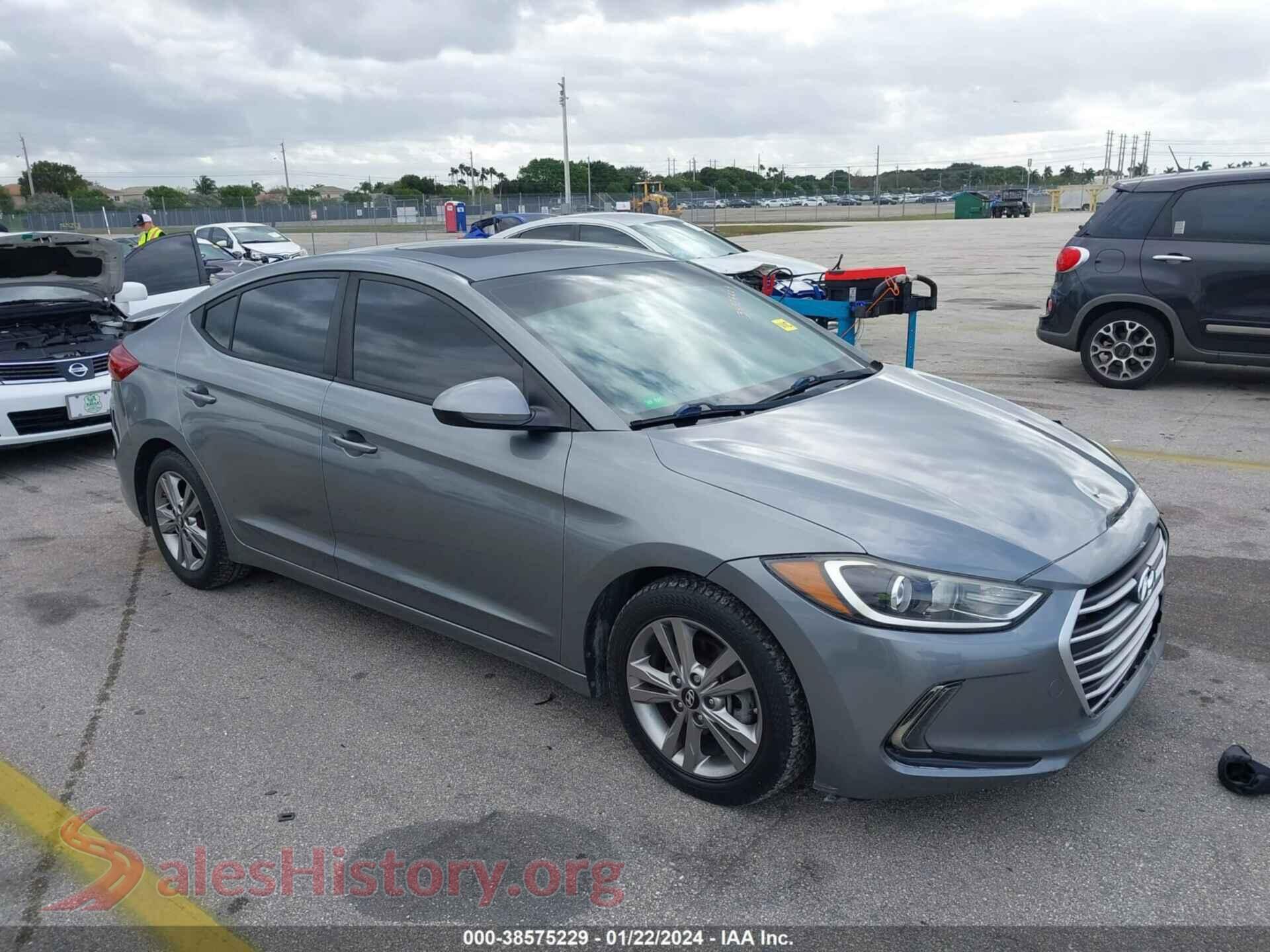 2017 HYUNDAI ELANTRA — VIN KMHD84LF2HU274348