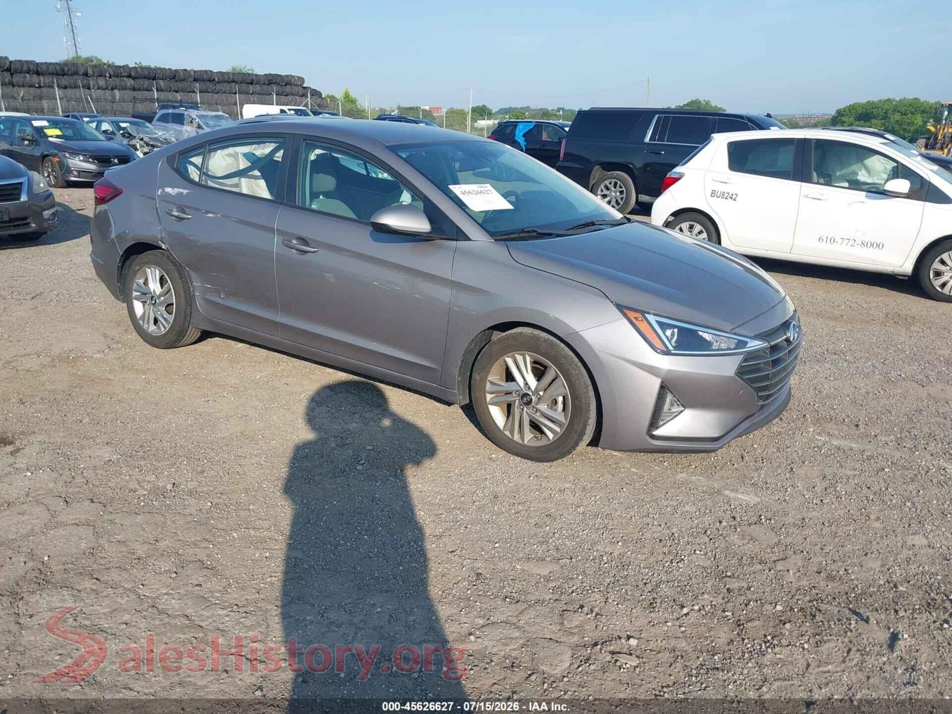 2020 HYUNDAI ELANTRA — VIN KMHD84LF2LU086793