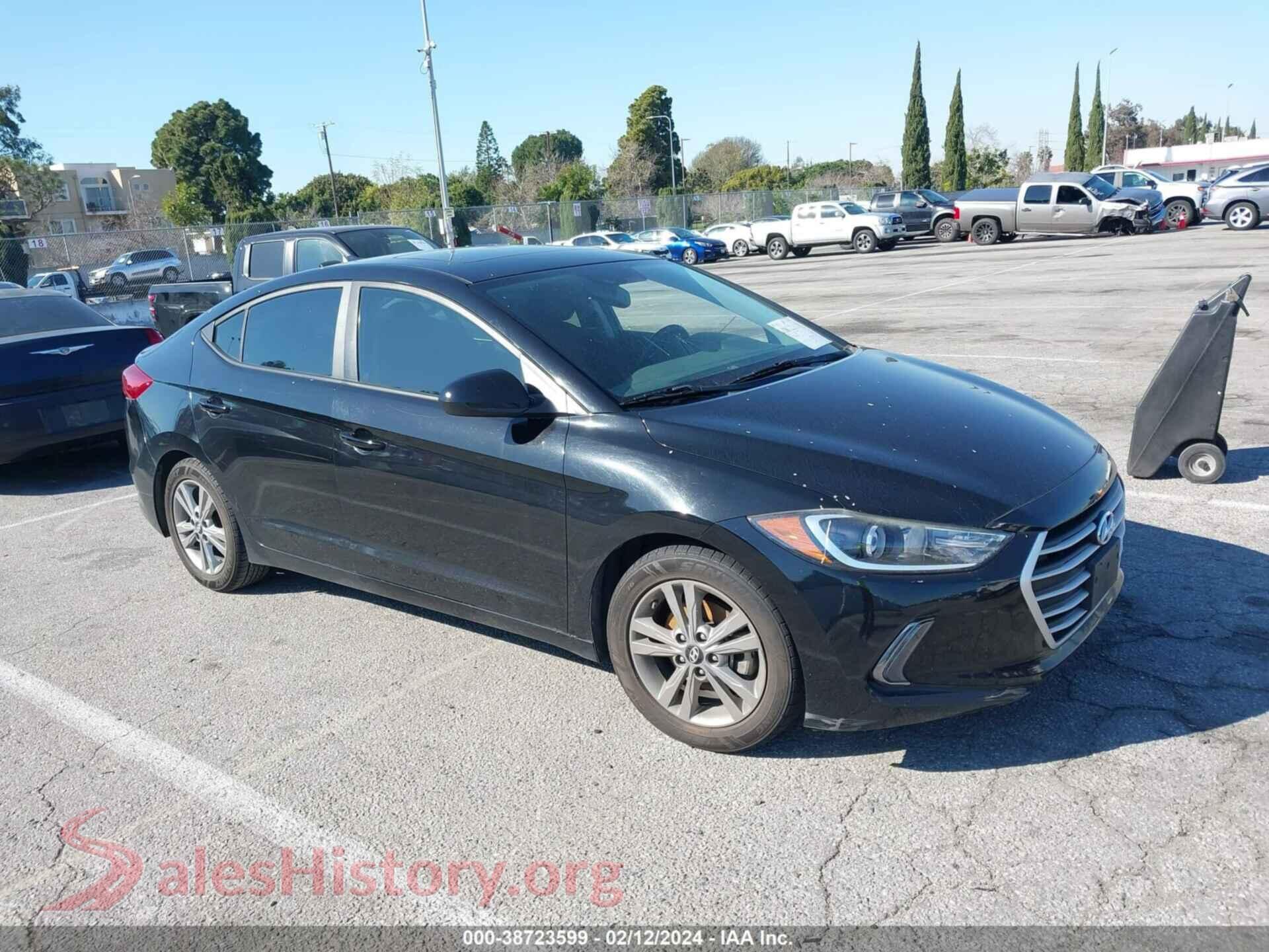 2017 HYUNDAI ELANTRA — VIN KMHD84LF3HU240774