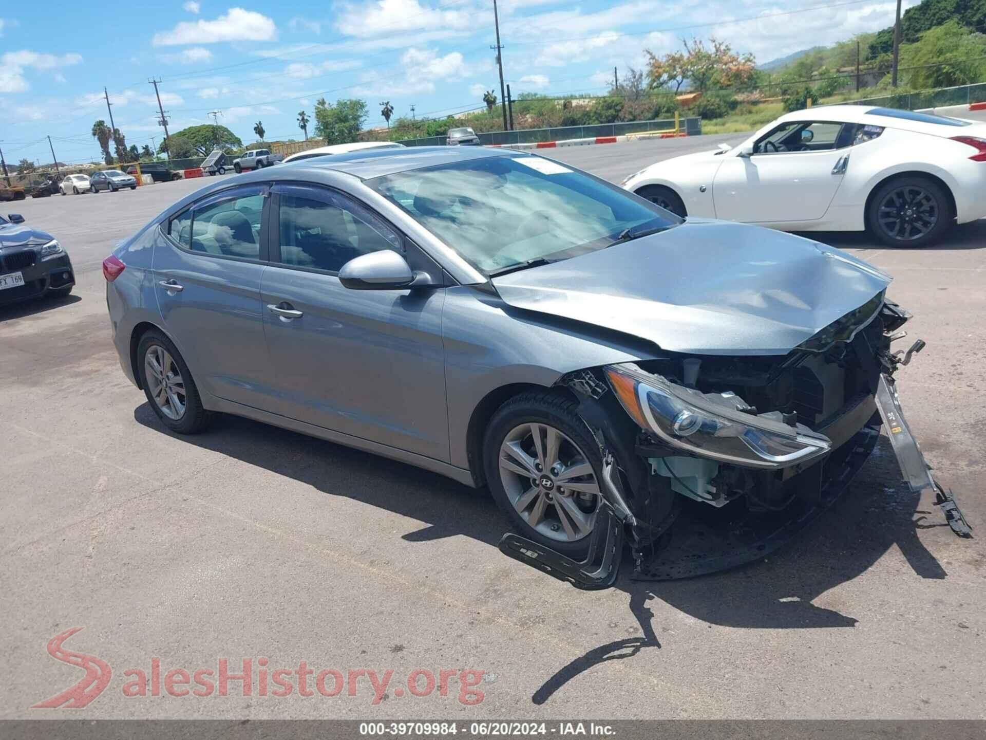 2018 HYUNDAI ELANTRA — VIN KMHD84LF4JU473648