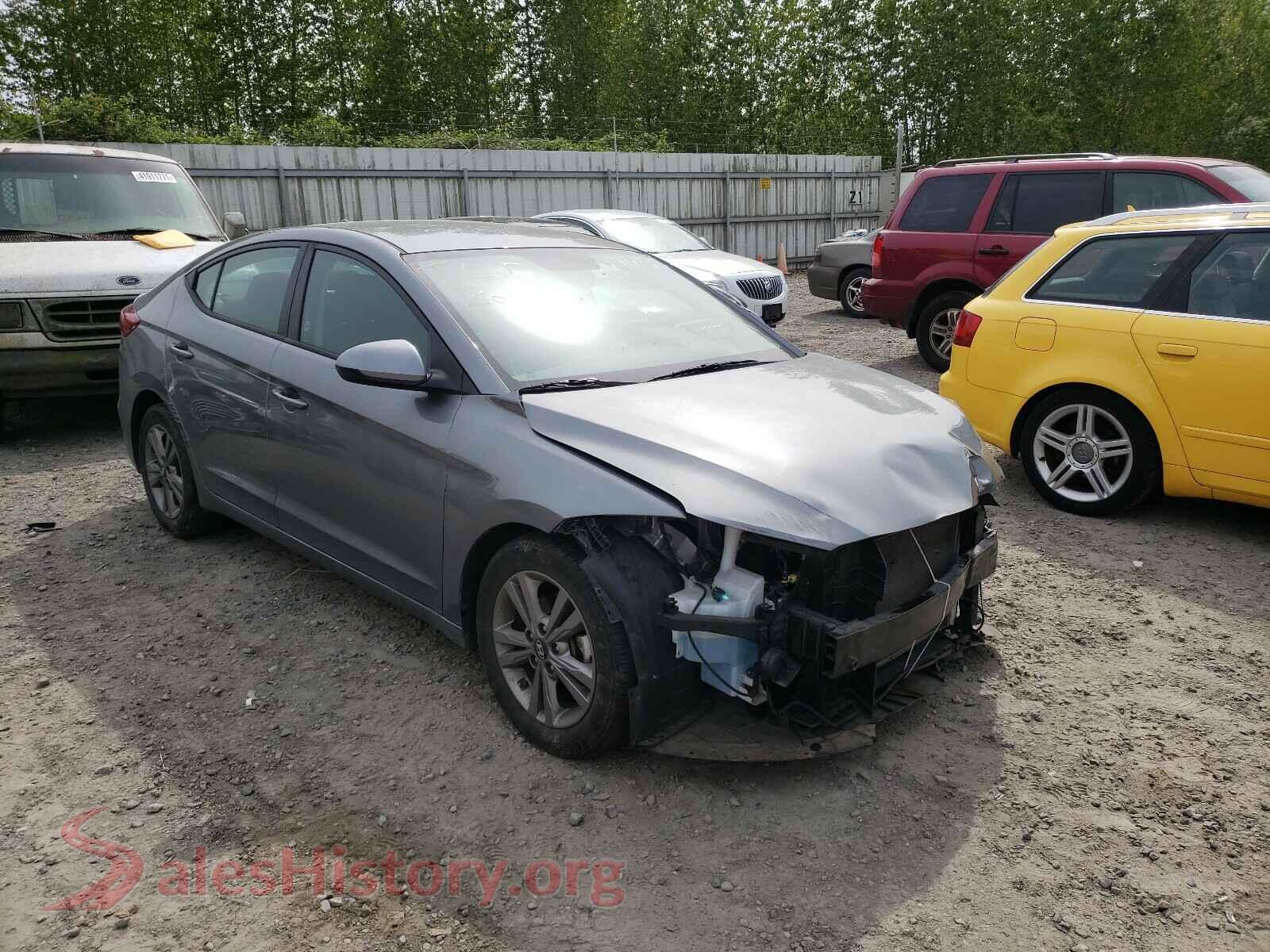 2018 HYUNDAI ELANTRA — VIN KMHD84LF4JU554410
