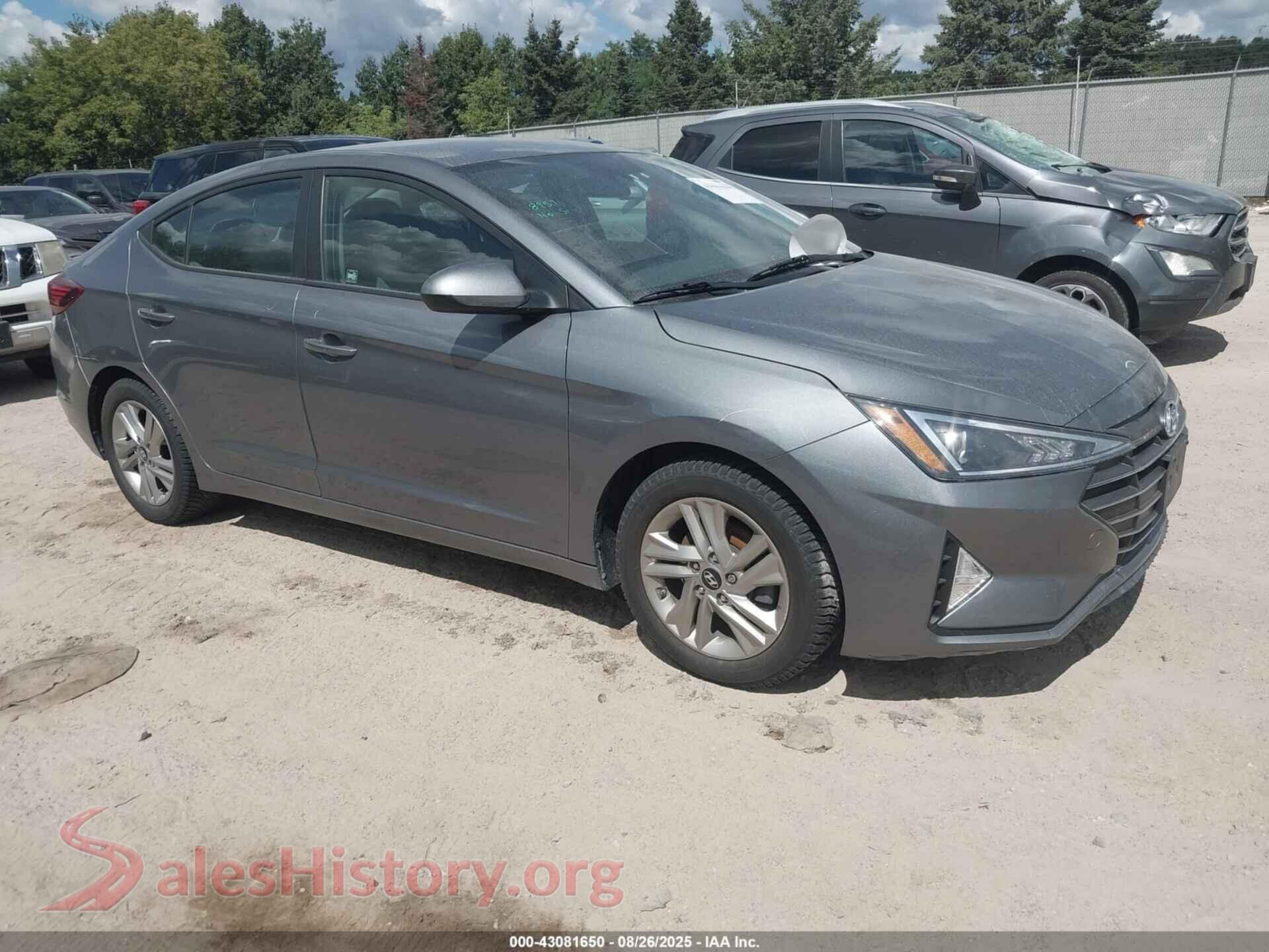 2019 HYUNDAI ELANTRA — VIN KMHD84LF6KU817837