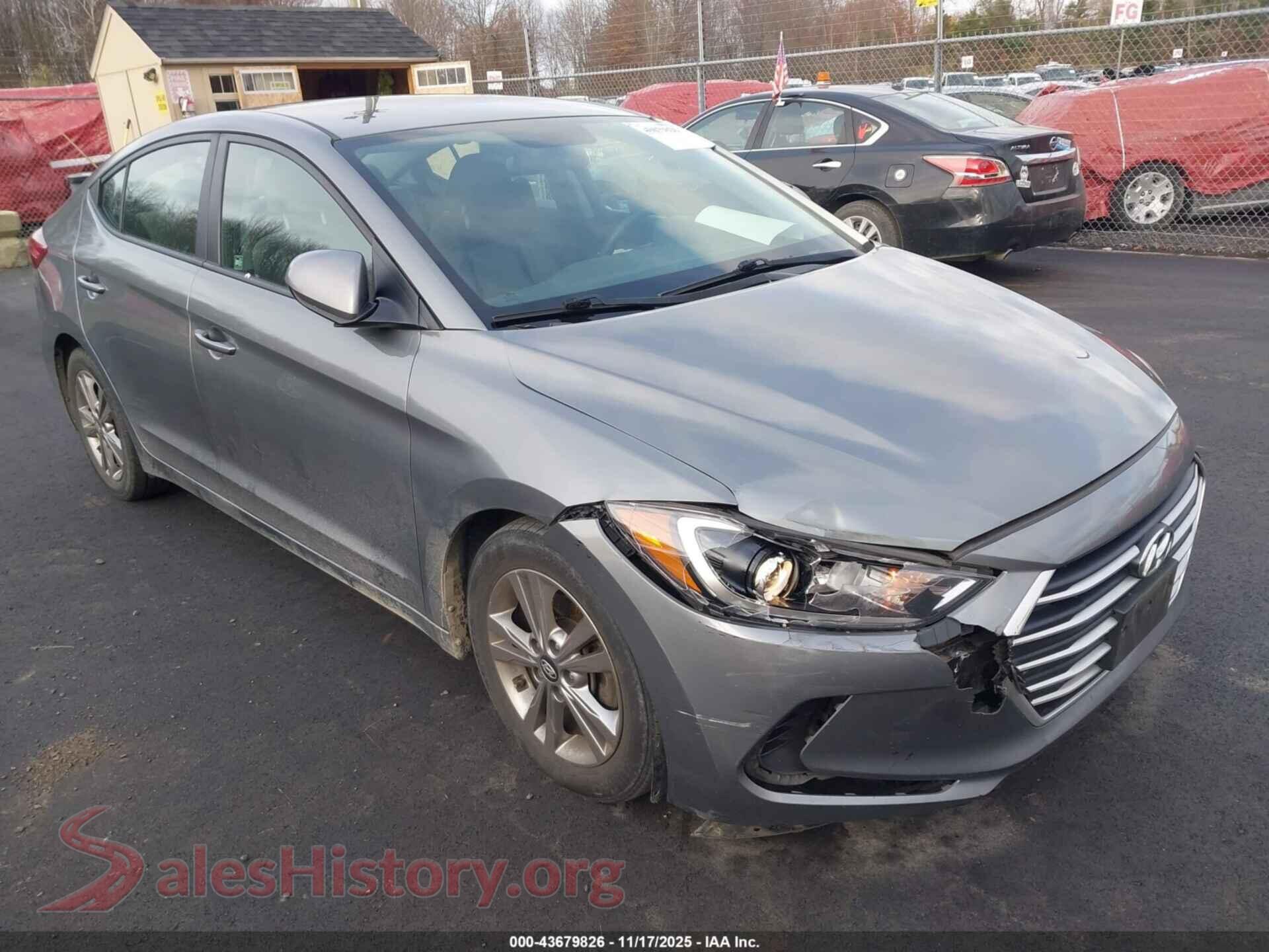 2018 HYUNDAI ELANTRA — VIN KMHD84LF8JU723926