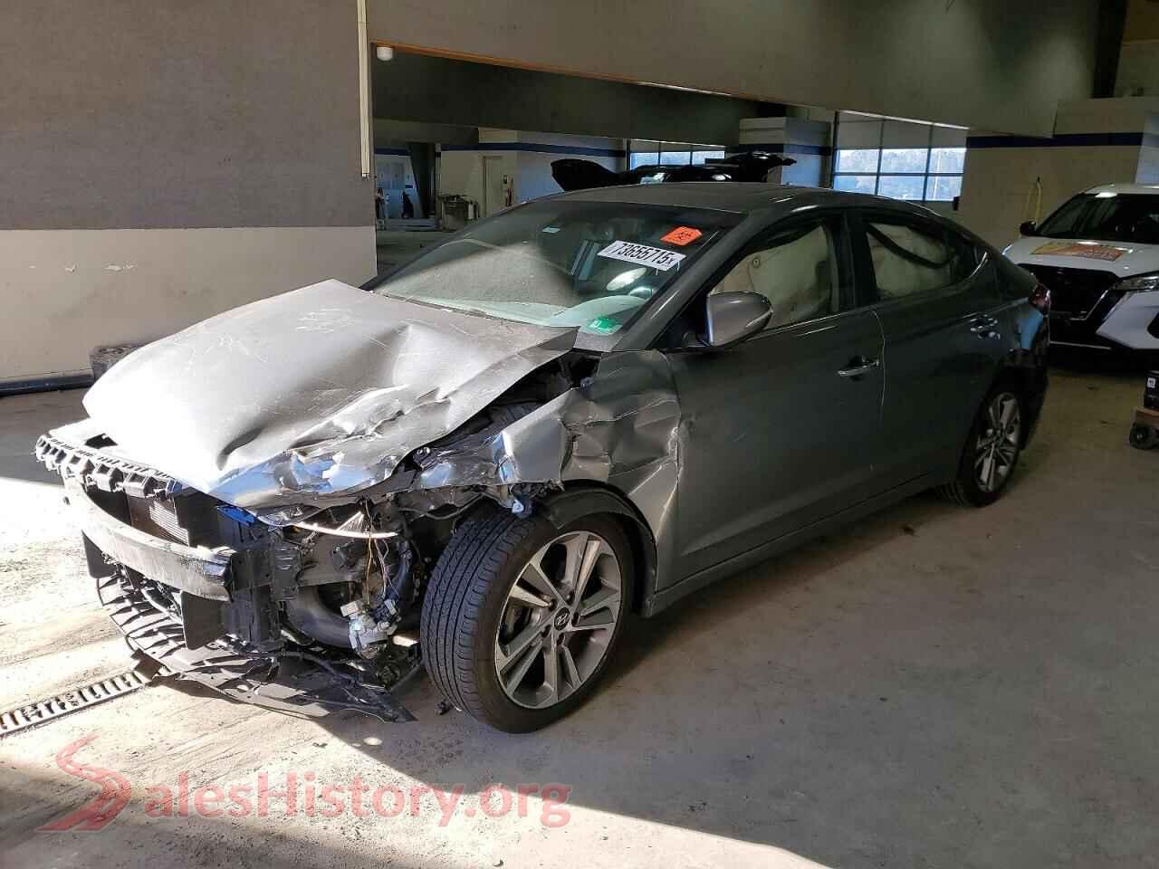2017 HYUNDAI ELANTRA — VIN KMHD84LFXHU283296