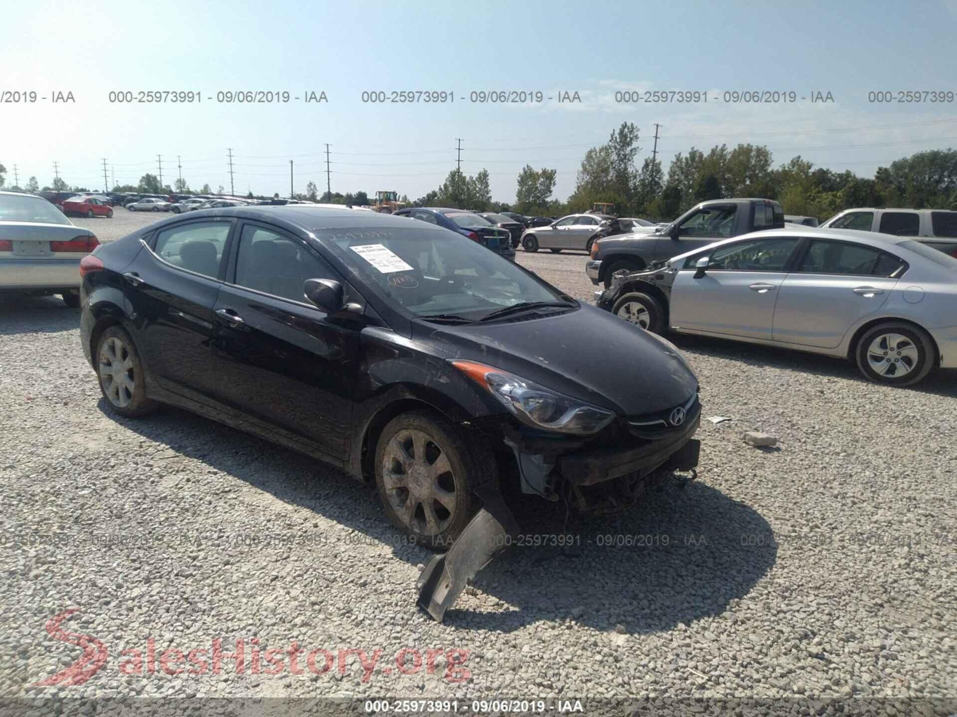 2011 HYUNDAI ELANTRA — VIN KMHDH4AE0BU090771
