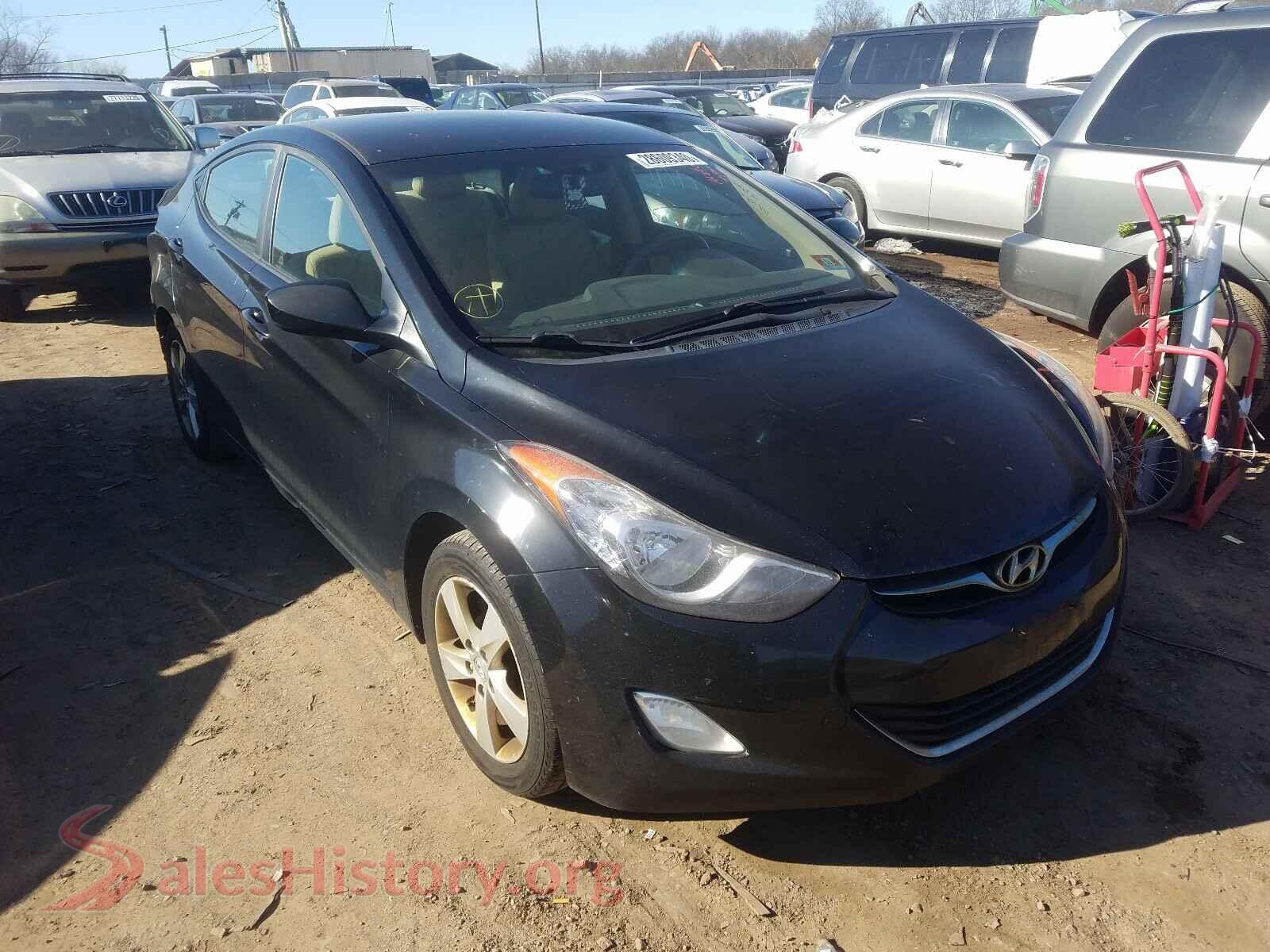 2012 HYUNDAI ELANTRA — VIN KMHDH4AE0CU314011
