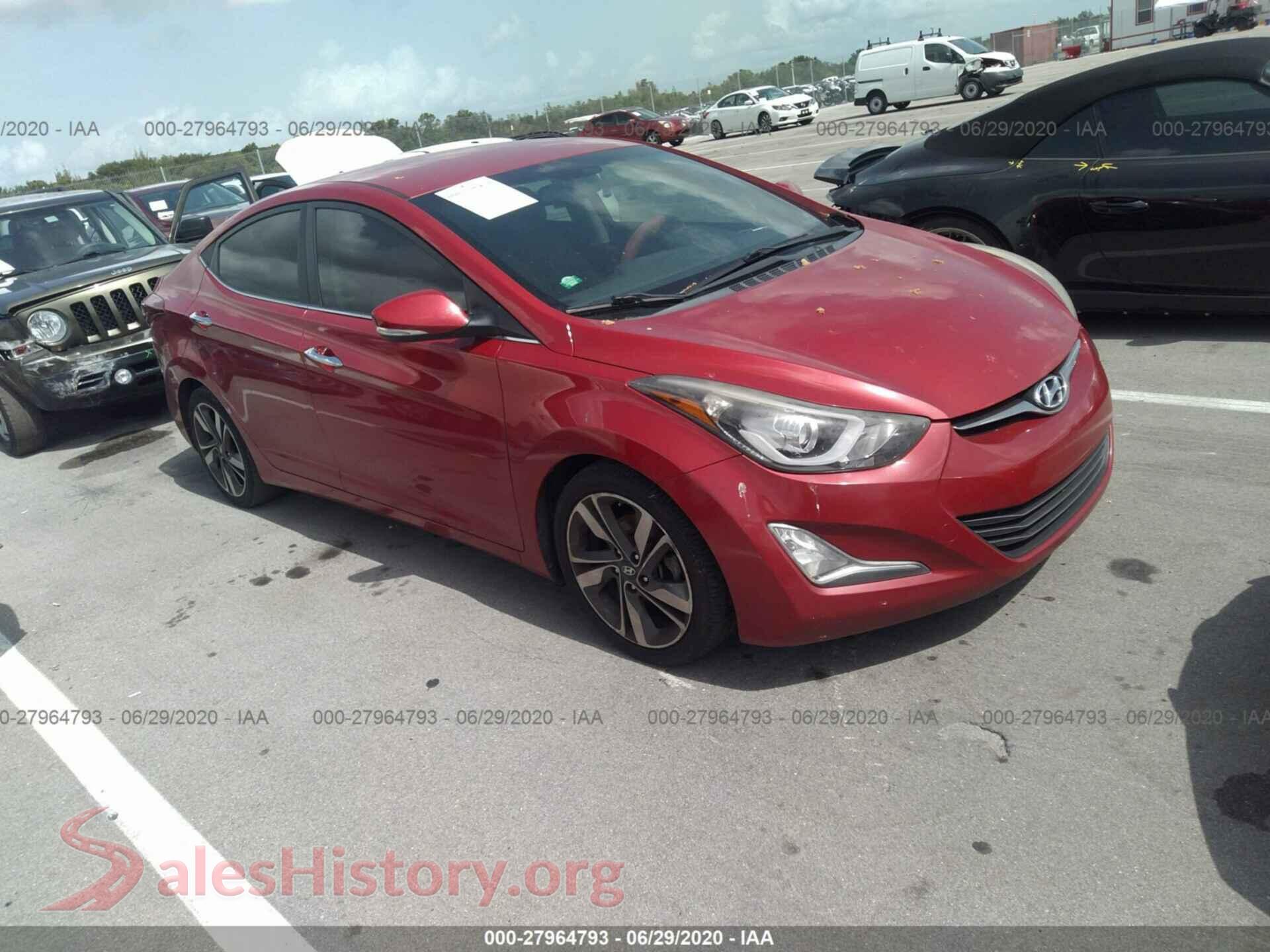 2015 HYUNDAI ELANTRA — VIN KMHDH4AE0FU222904