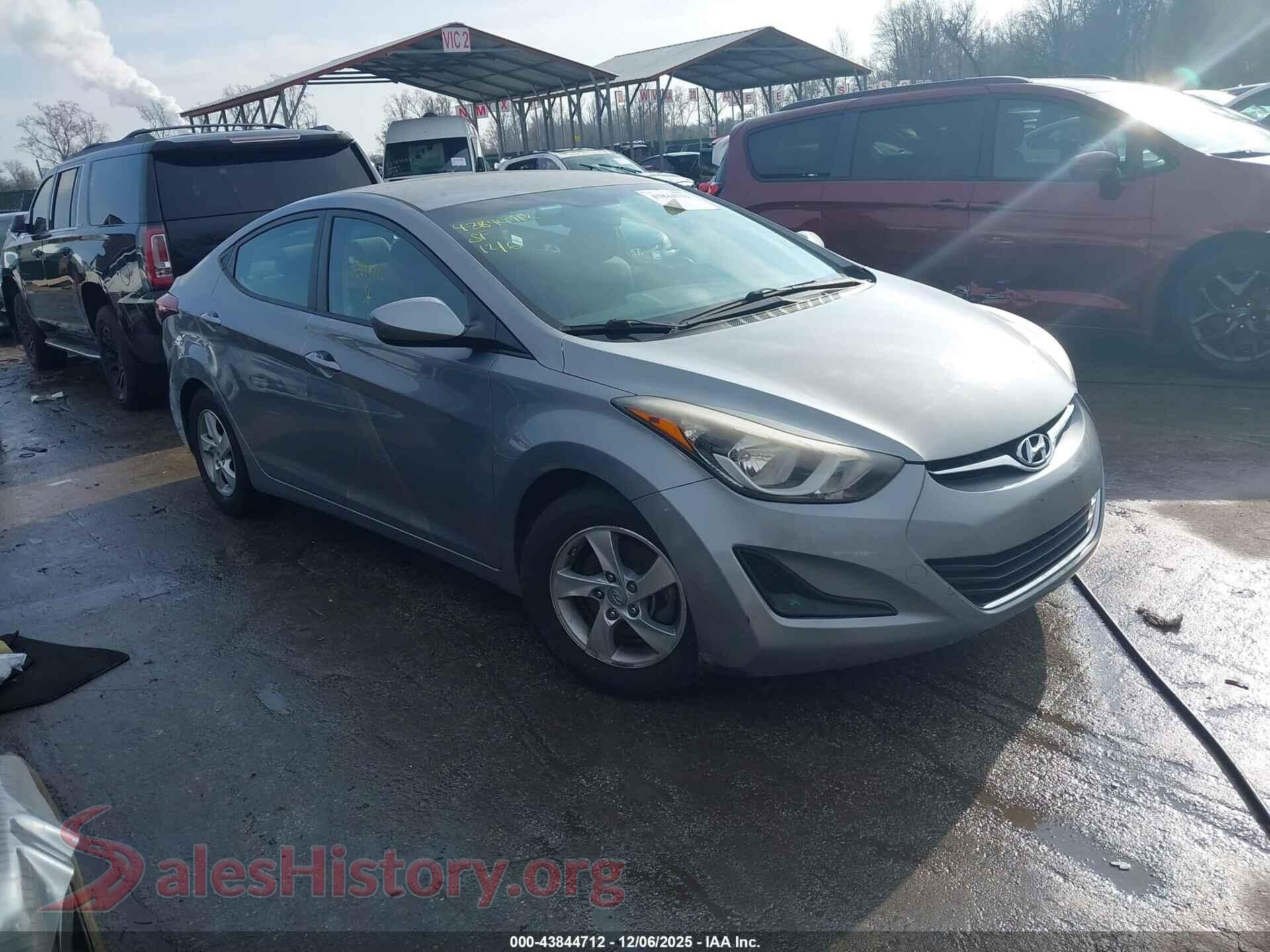 2015 HYUNDAI ELANTRA — VIN KMHDH4AE0FU252551