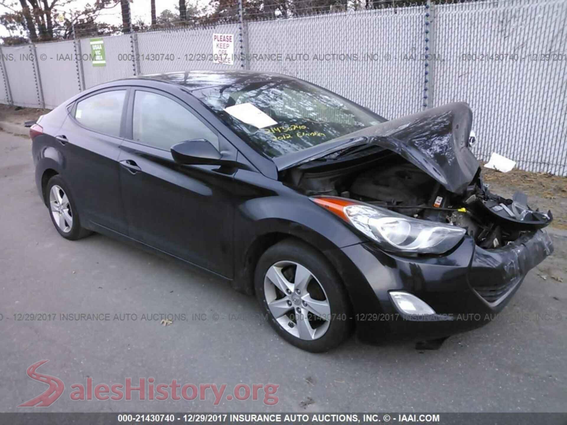 2012 Hyundai Elantra — VIN KMHDH4AE1CU316737