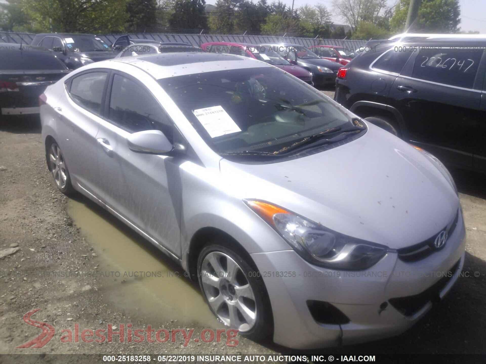 2012 HYUNDAI ELANTRA — VIN KMHDH4AE1CU466010