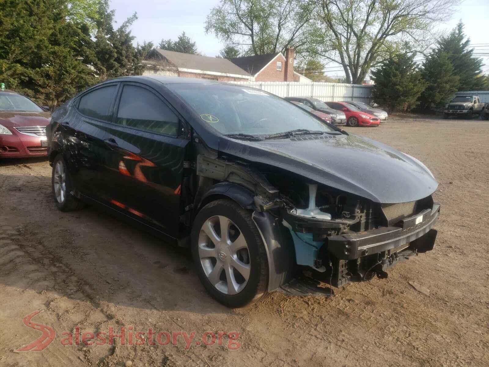 2013 HYUNDAI ELANTRA — VIN KMHDH4AE1DU022272