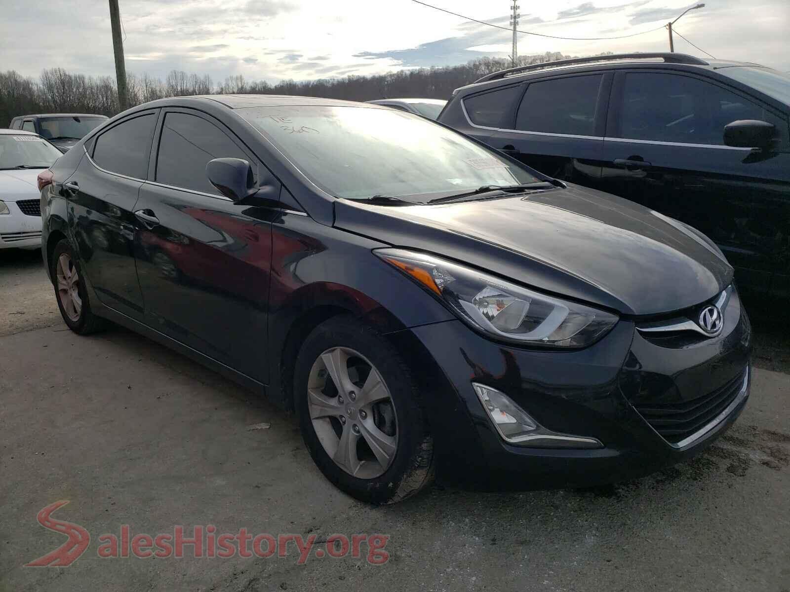2016 HYUNDAI ELANTRA — VIN KMHDH4AE2GU601646
