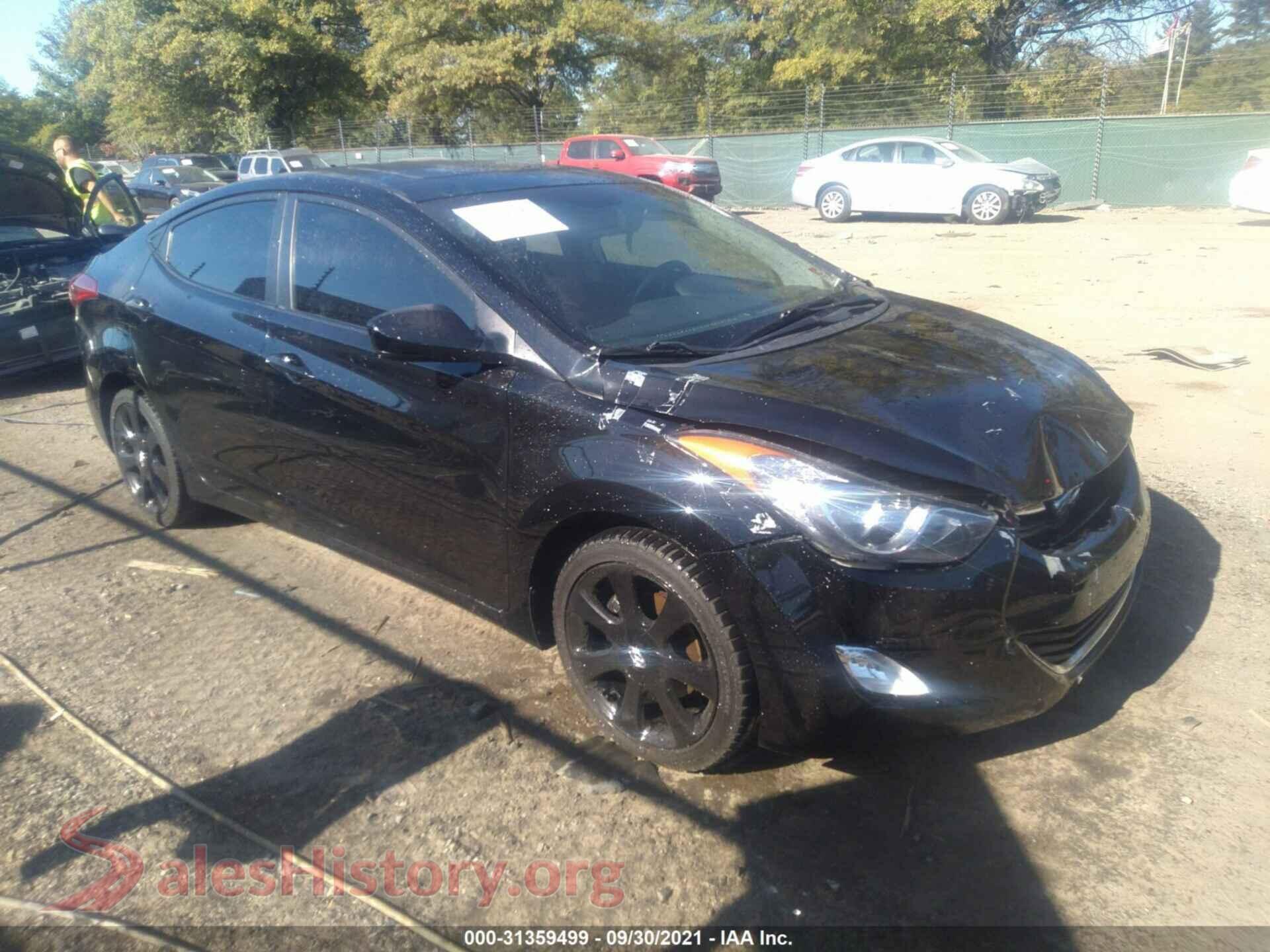 2012 HYUNDAI ELANTRA — VIN KMHDH4AE3CU274085