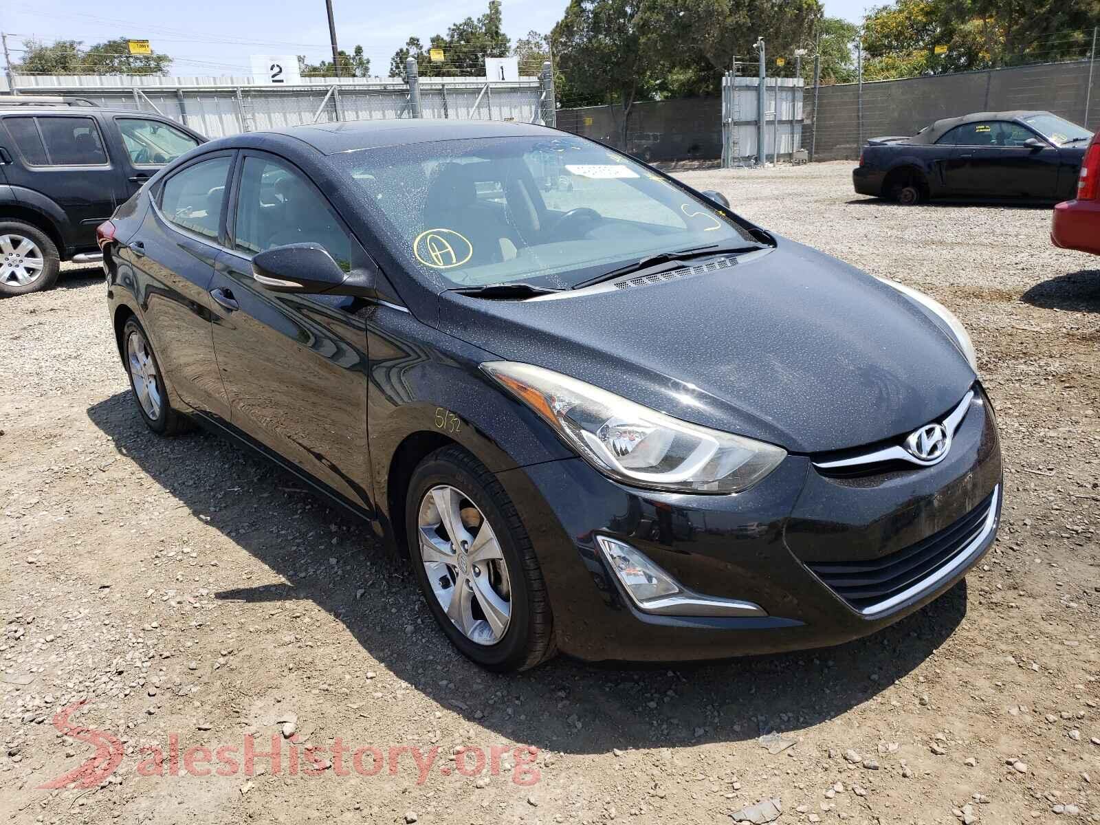 2016 HYUNDAI ELANTRA — VIN KMHDH4AE3GU618584