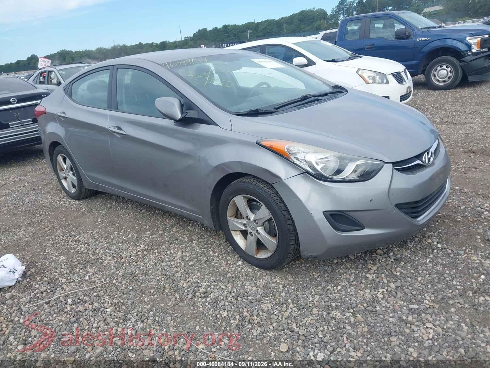 2011 HYUNDAI ELANTRA — VIN KMHDH4AE4BU106423