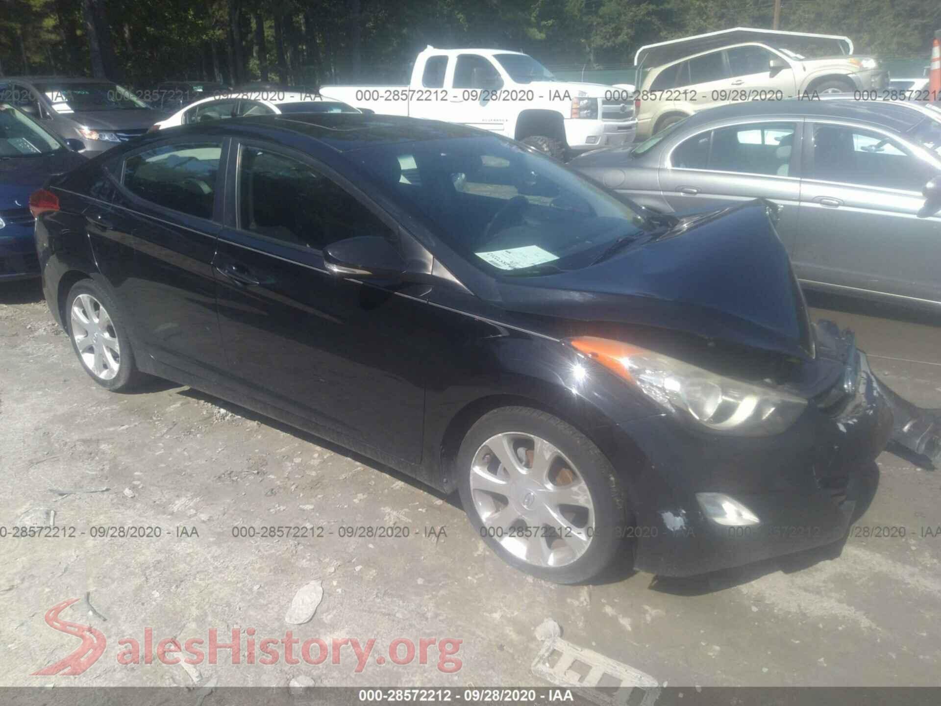 2012 HYUNDAI ELANTRA — VIN KMHDH4AE4CU295771