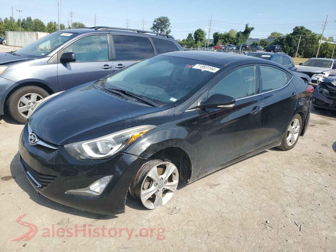 2016 HYUNDAI ELANTRA — VIN KMHDH4AE4GU553261