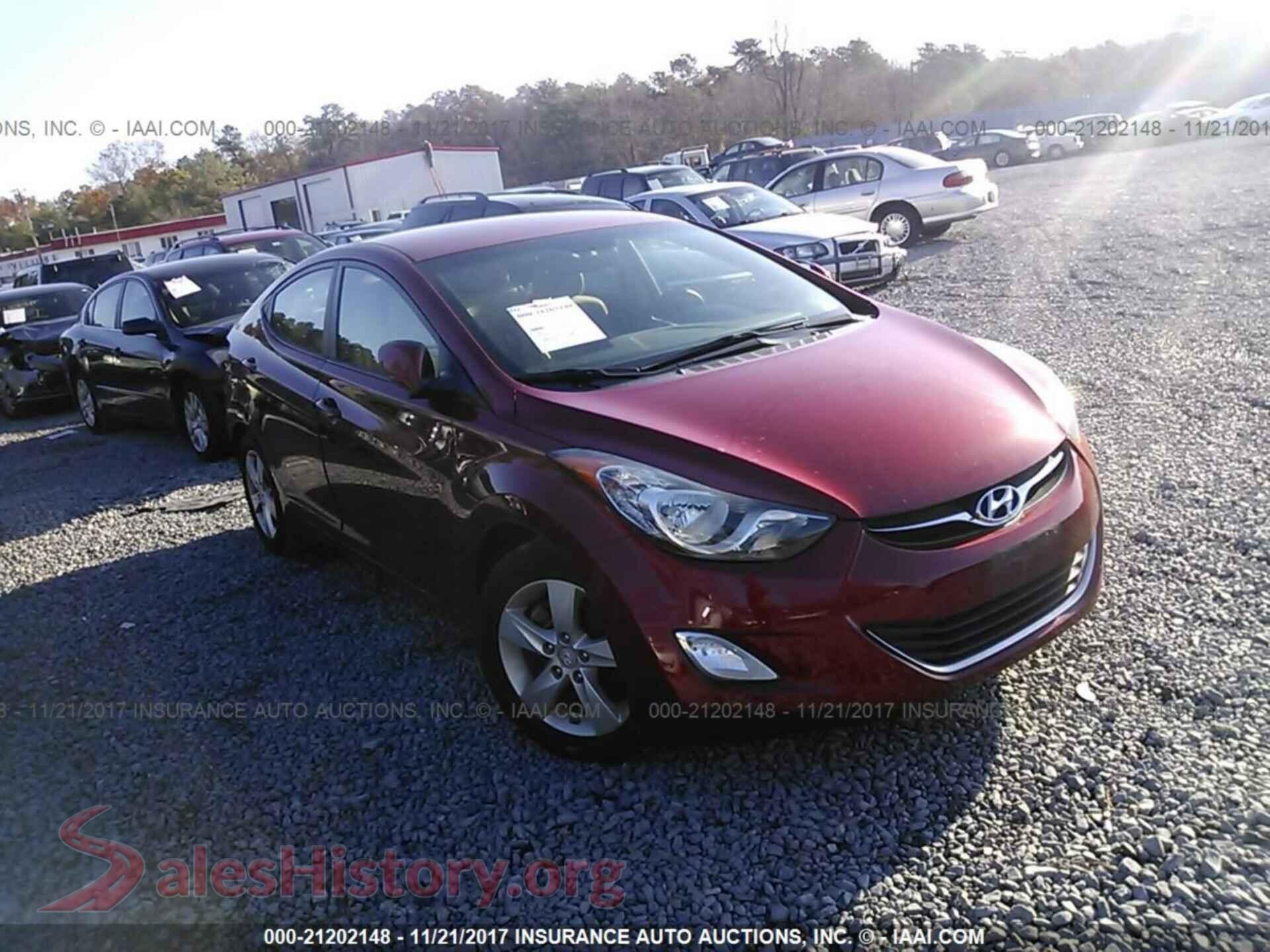 2012 Hyundai Elantra — VIN KMHDH4AE5CU387438