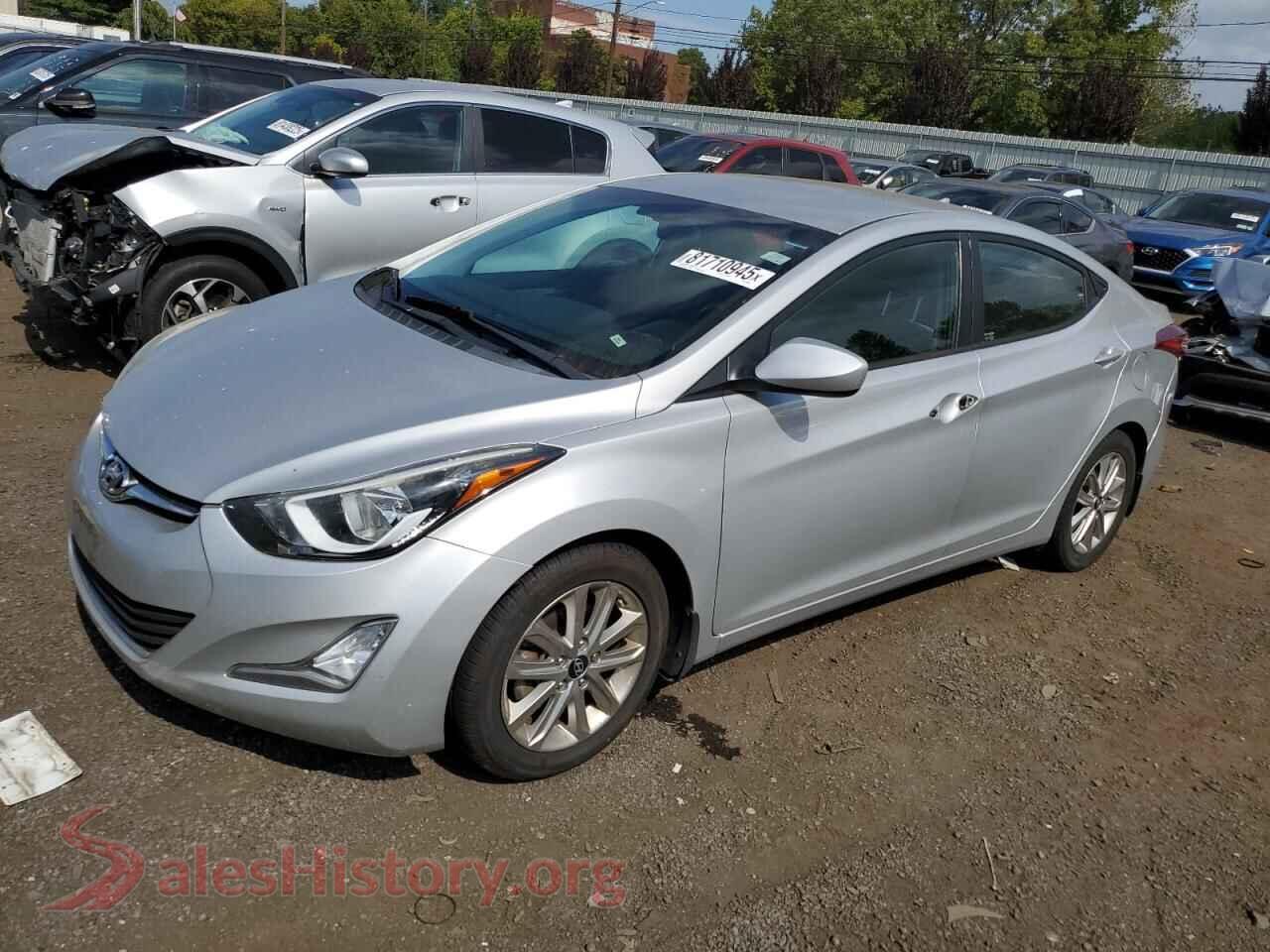 2016 HYUNDAI ELANTRA — VIN KMHDH4AE5GU546500