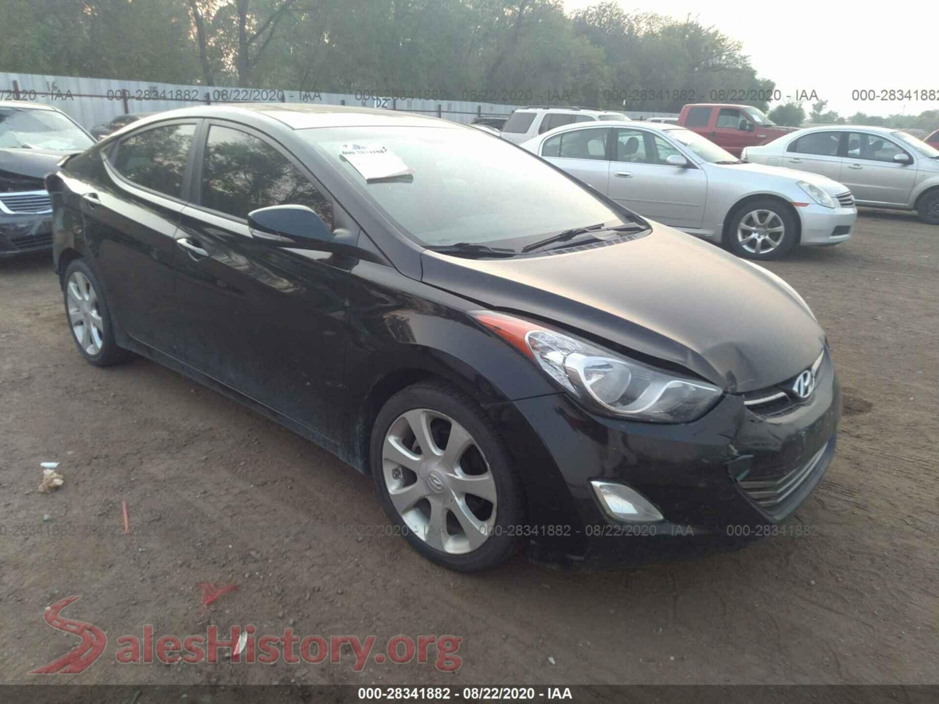 2011 HYUNDAI ELANTRA — VIN KMHDH4AE6BU093951