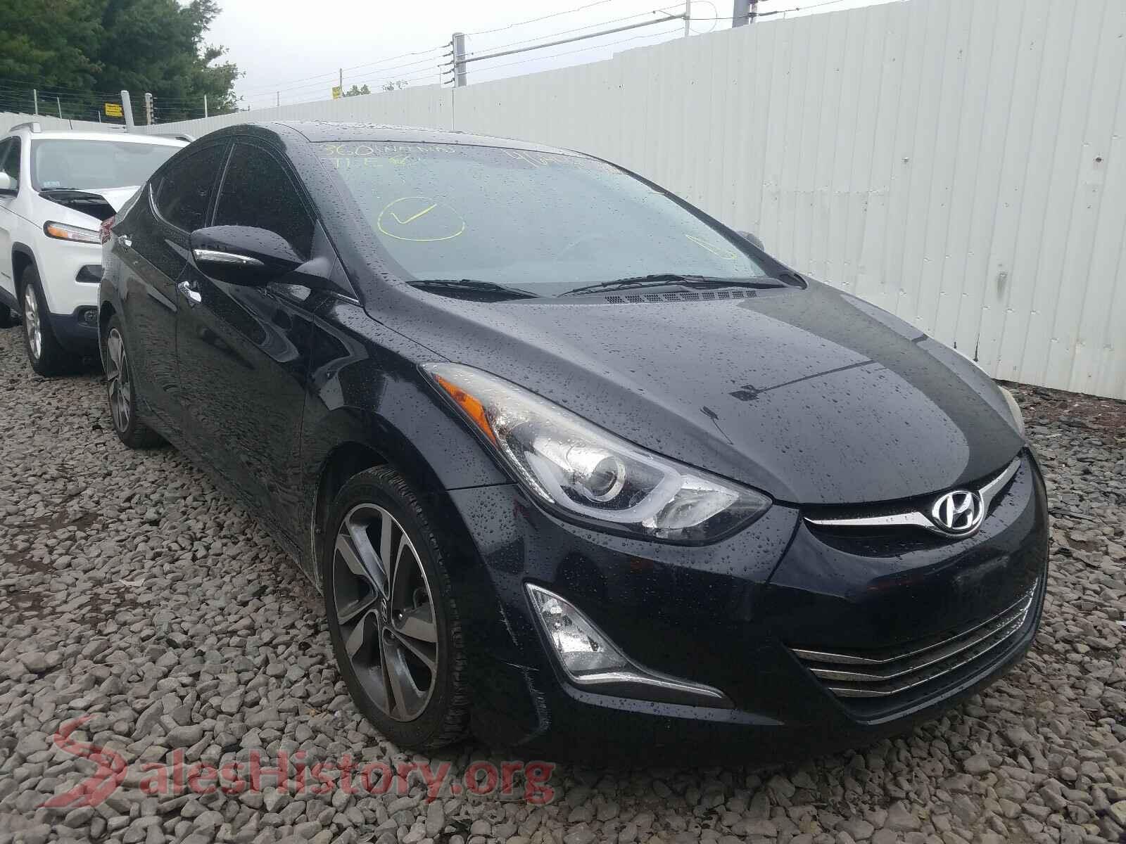 2014 HYUNDAI ELANTRA — VIN KMHDH4AE6EU103124