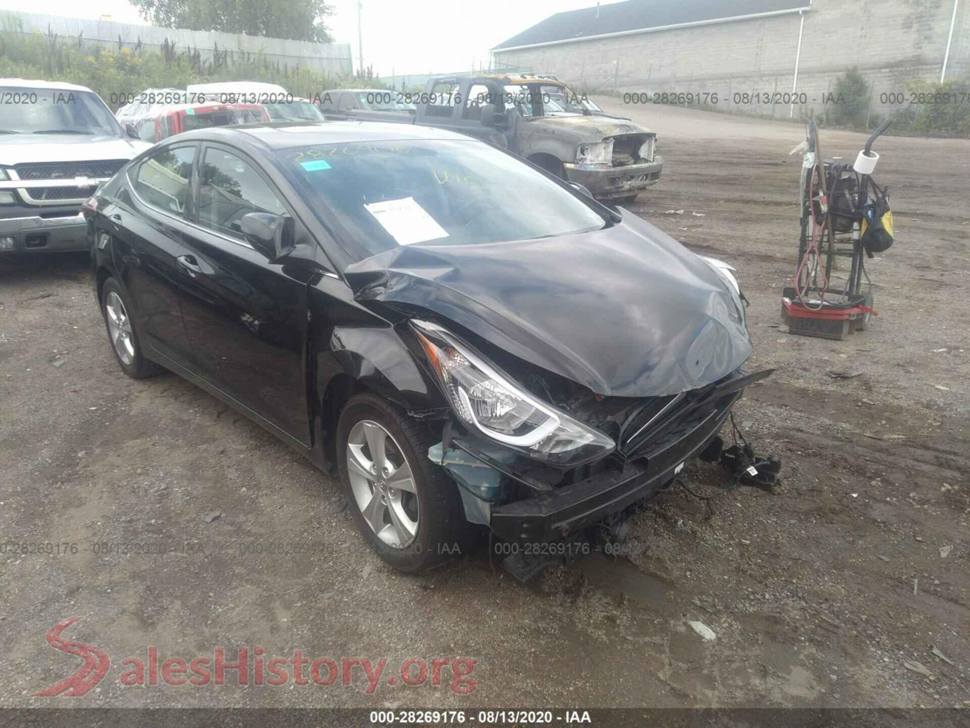 2016 HYUNDAI ELANTRA — VIN KMHDH4AE6GU553259