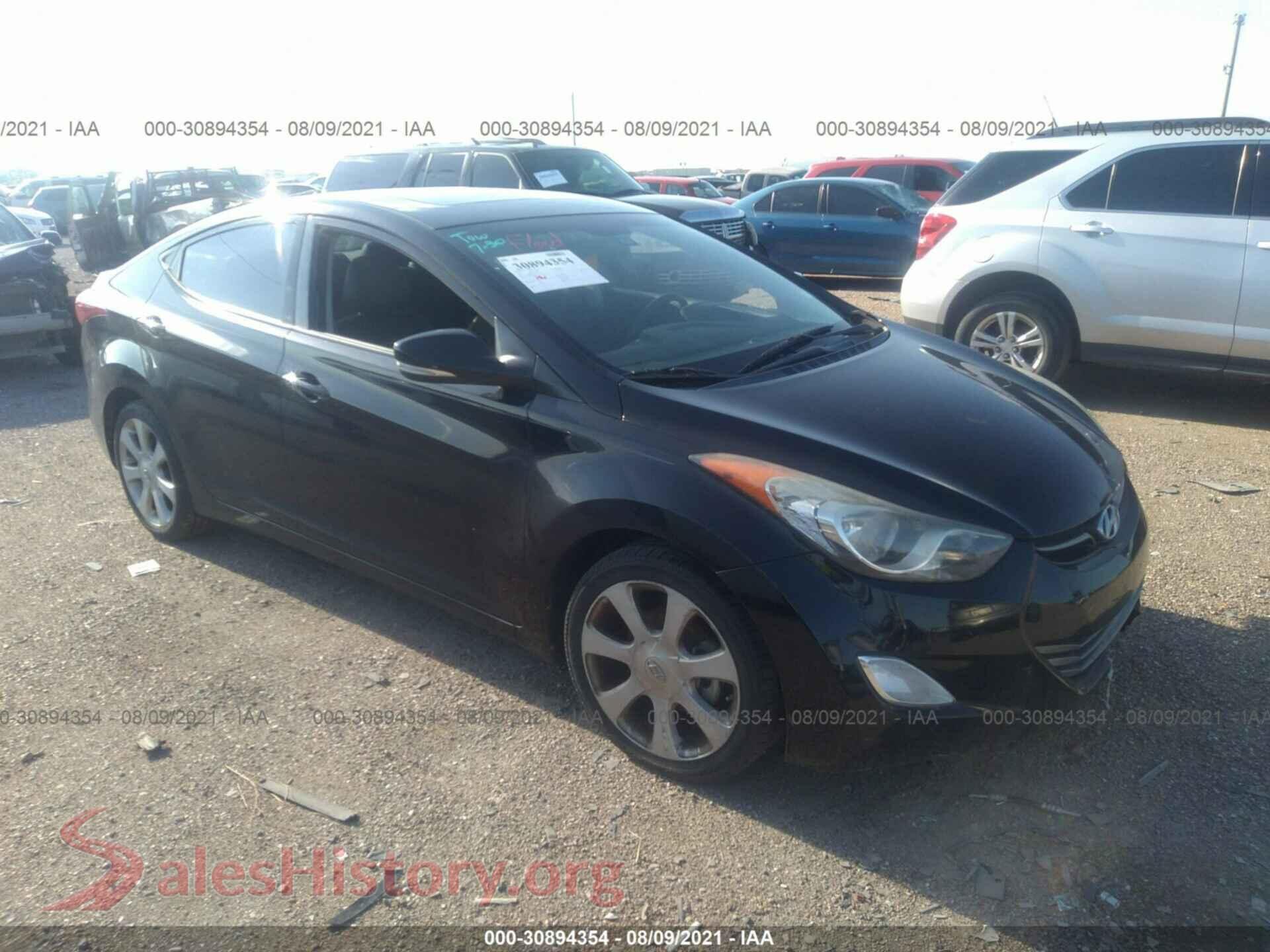 2013 HYUNDAI ELANTRA — VIN KMHDH4AE7DU997326
