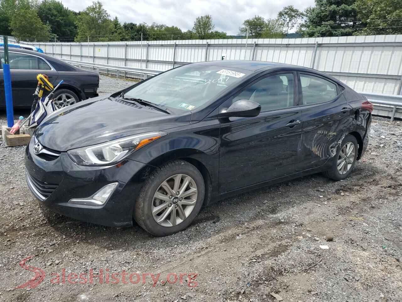 2014 HYUNDAI ELANTRA — VIN KMHDH4AE7EU029180