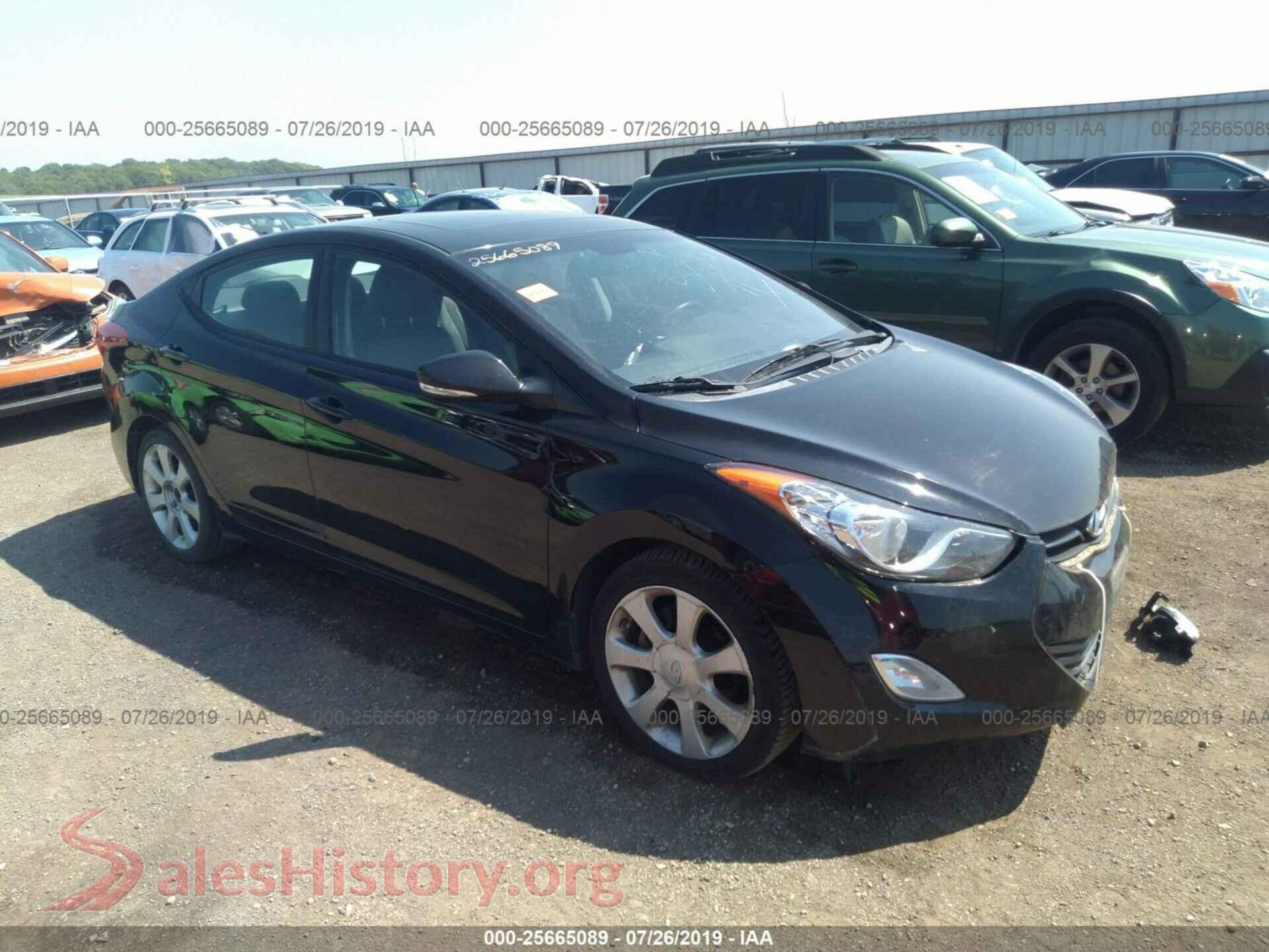 2012 HYUNDAI ELANTRA — VIN KMHDH4AE8CU341201