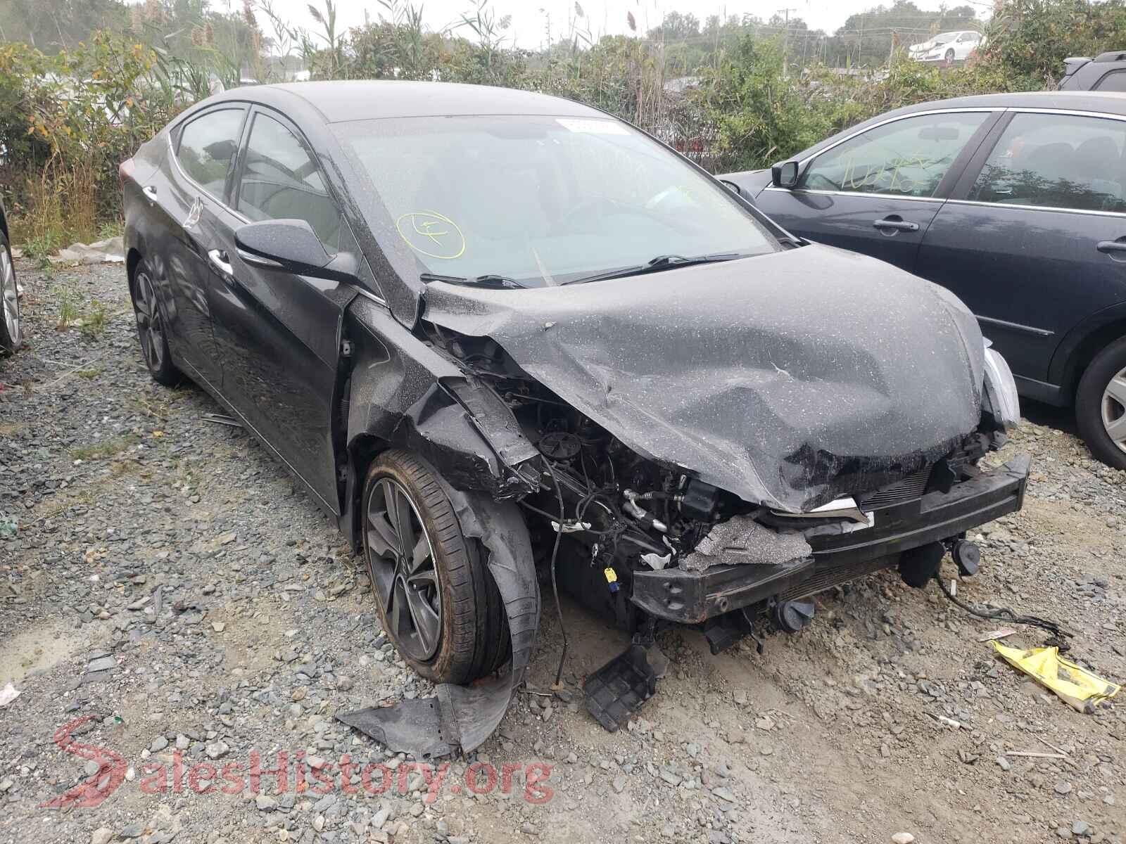 2014 HYUNDAI ELANTRA — VIN KMHDH4AE8EU200521