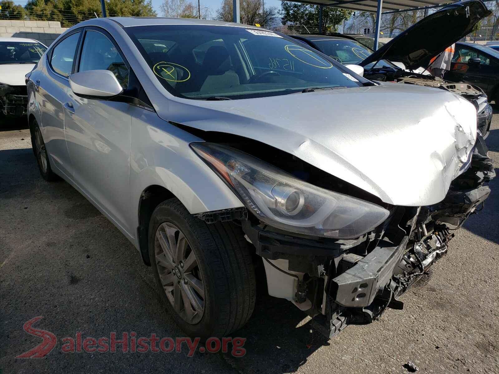 2015 HYUNDAI ELANTRA — VIN KMHDH4AE8FU323334