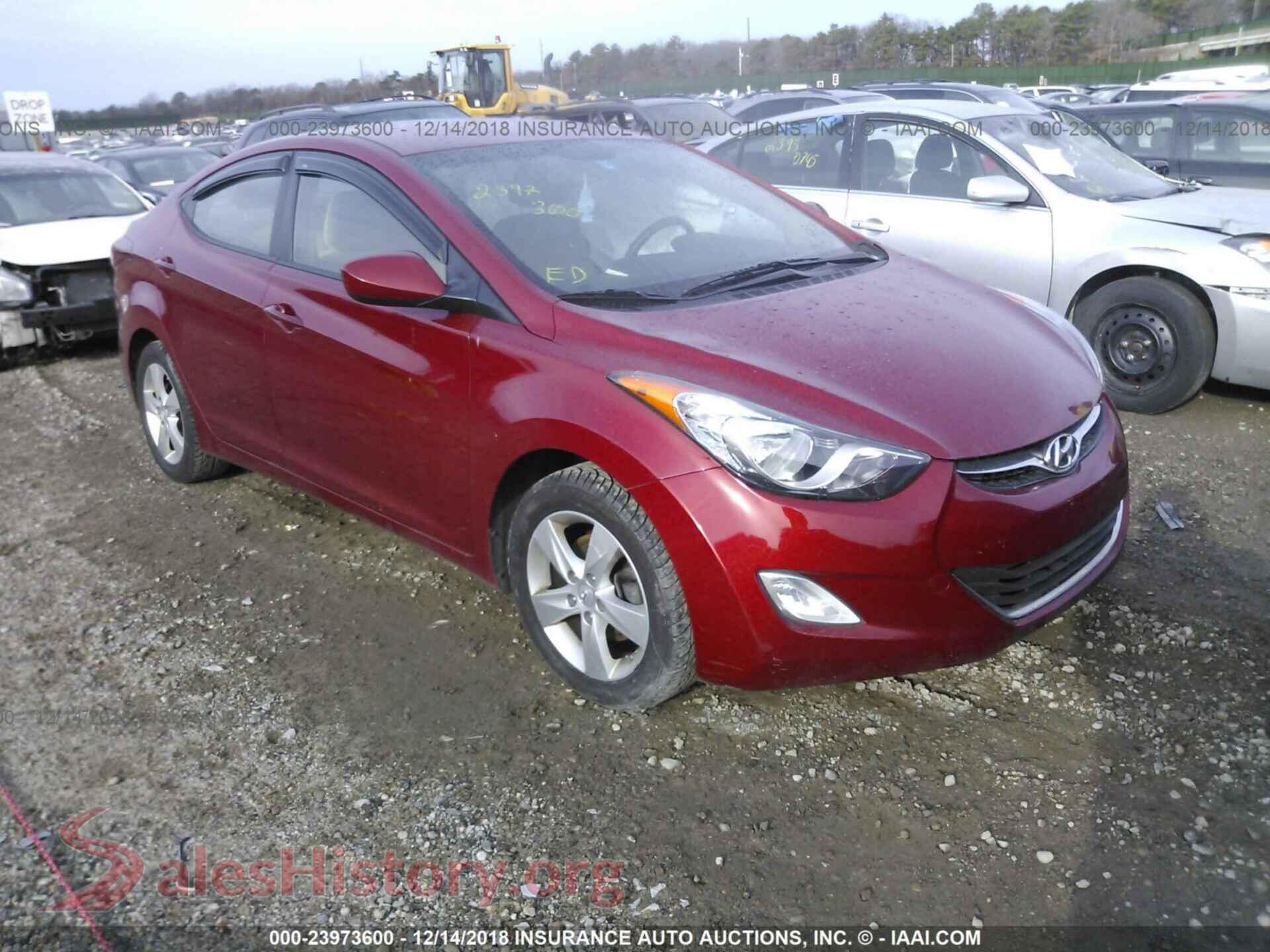 2013 HYUNDAI ELANTRA — VIN KMHDH4AEXDU612485